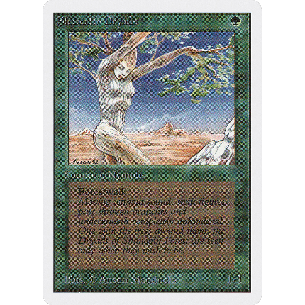 MTG Singles - Shanodin Dryads - Unlimited - Regular