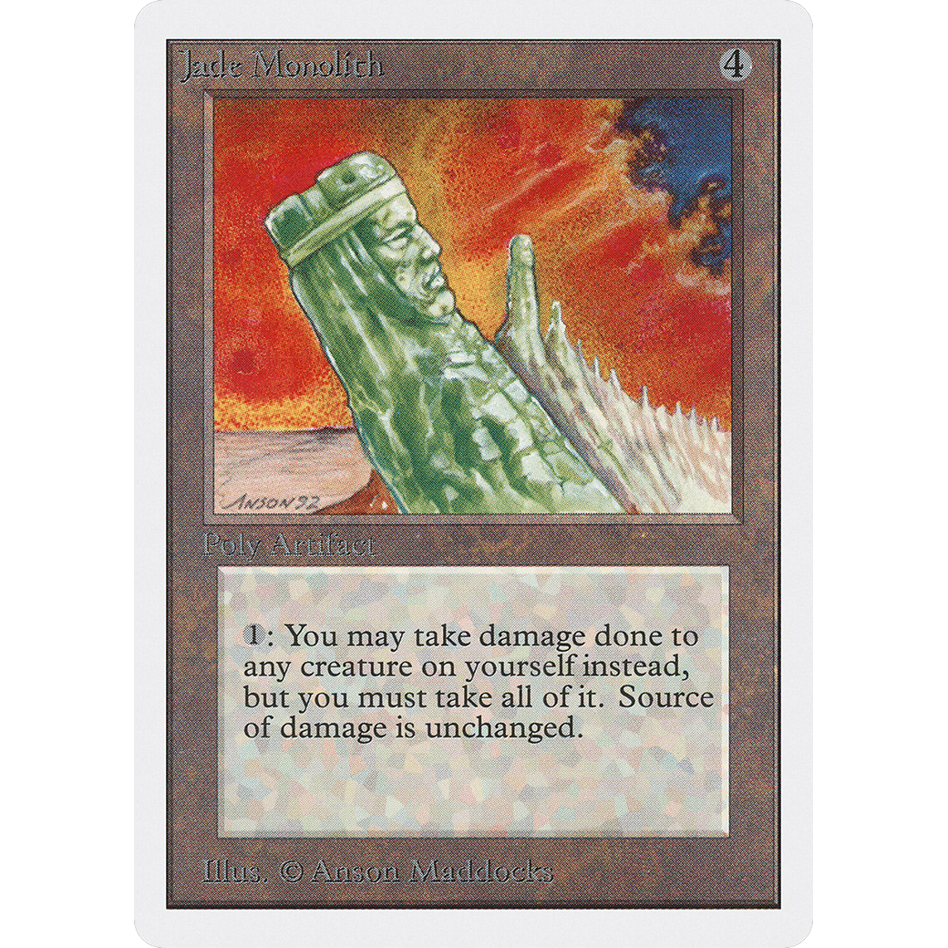 MTG Singles - Jade Monolith - Unlimited - Regular