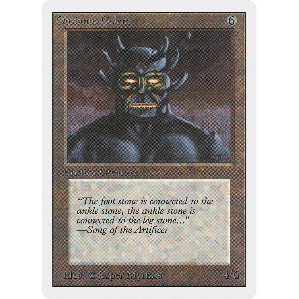 MTG Singles - Obsianus Golem - Unlimited - Regular
