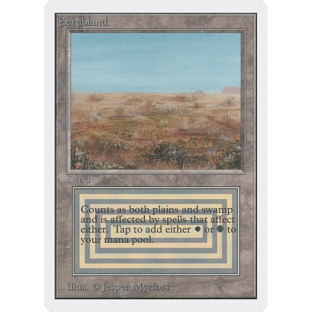 MTG Singles - Scrubland - Unlimited -