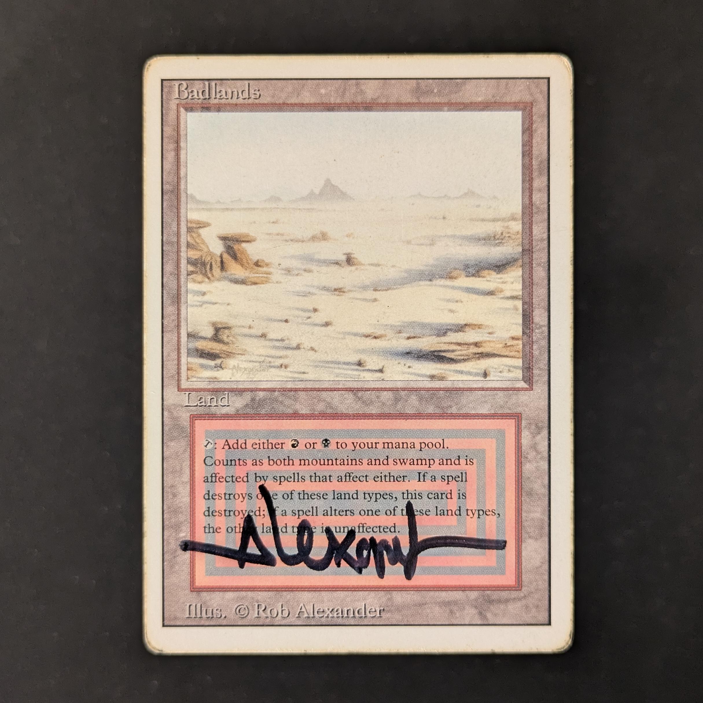MTG Singles - Badlands - Revised - PO - SIGNED - 30193