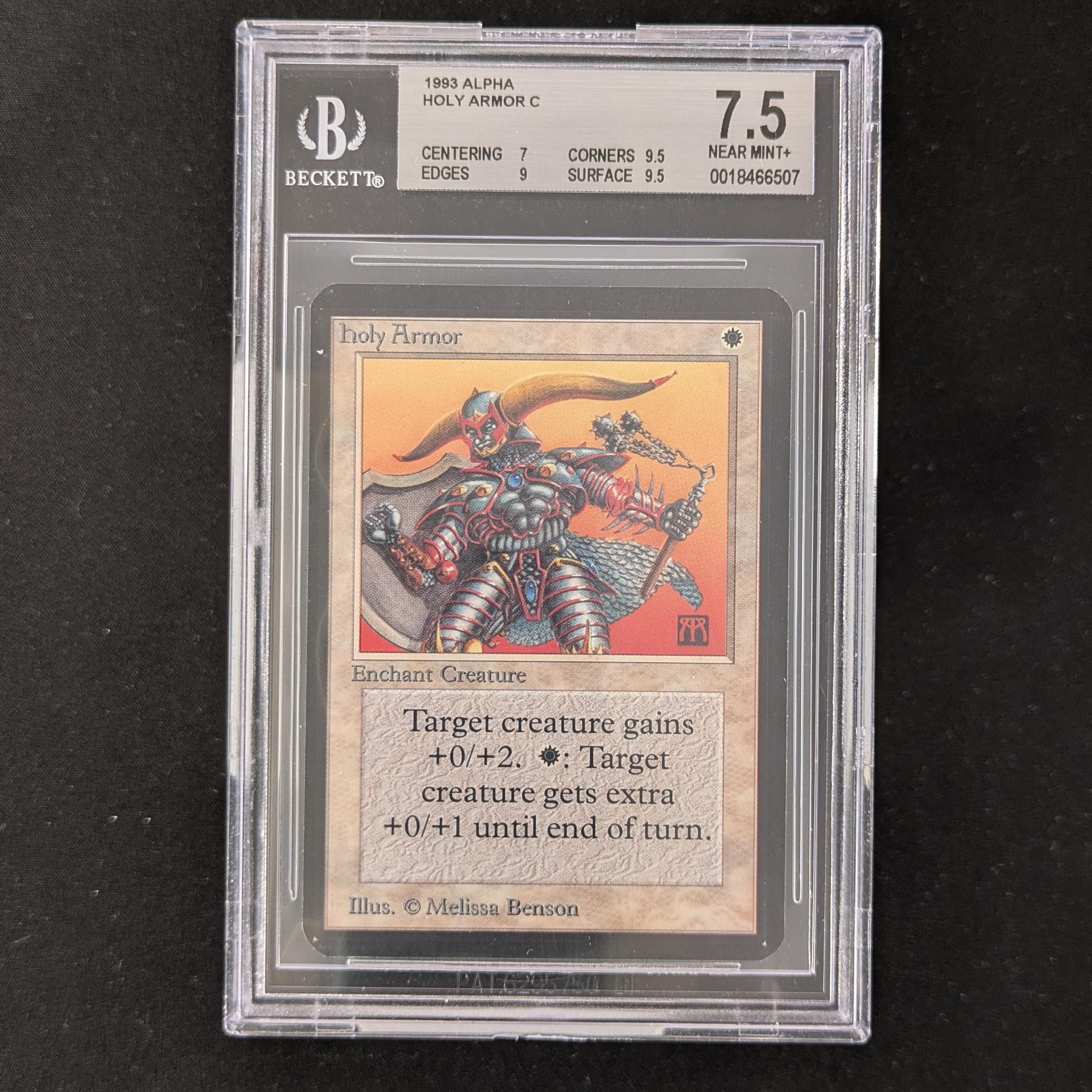 MTG Singles - Holy Armor - Alpha - BGS 7.5 -