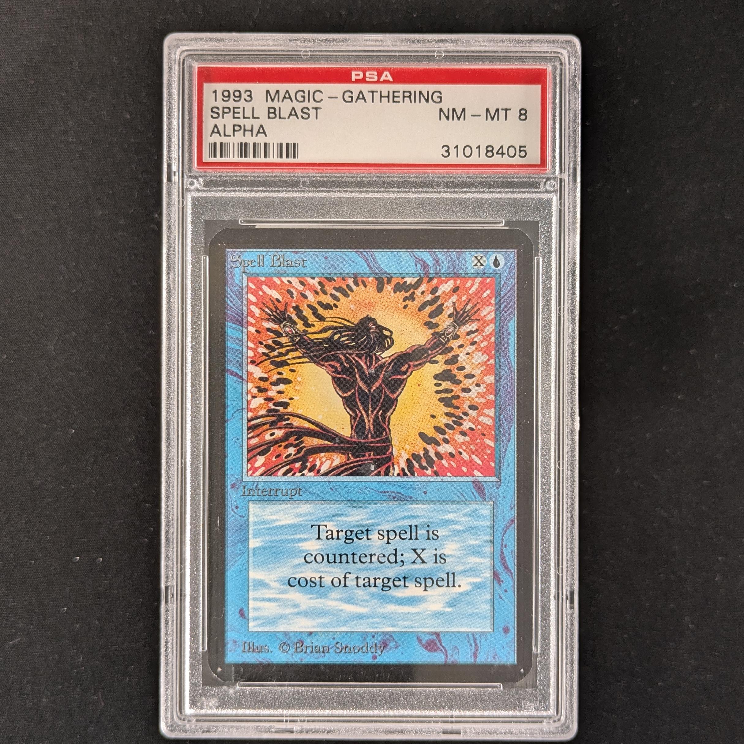 MTG Singles - Spell Blast - Alpha - PSA 8 -