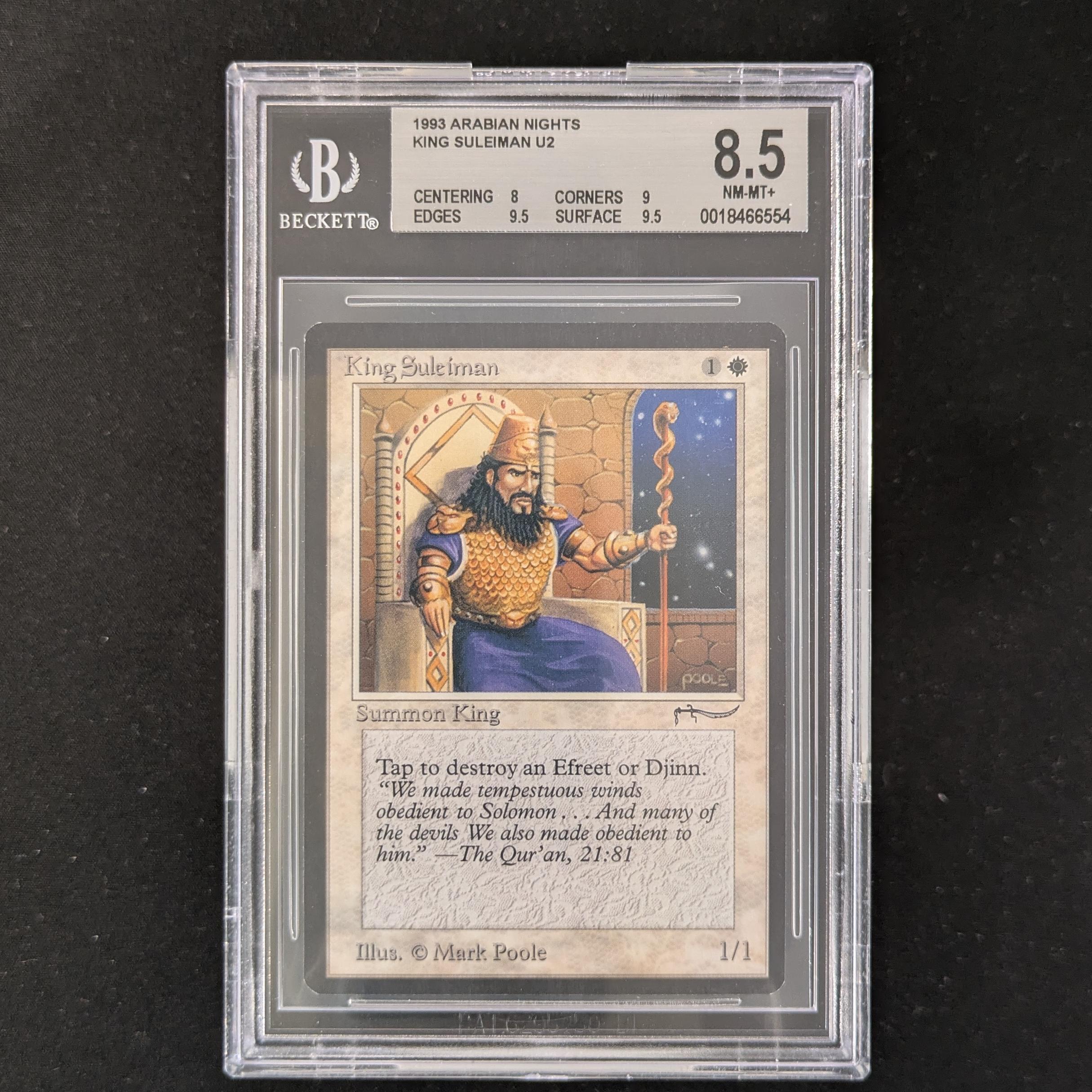 MTG Singles - King Suleiman - Arabian Nights - BGS 8.5 -