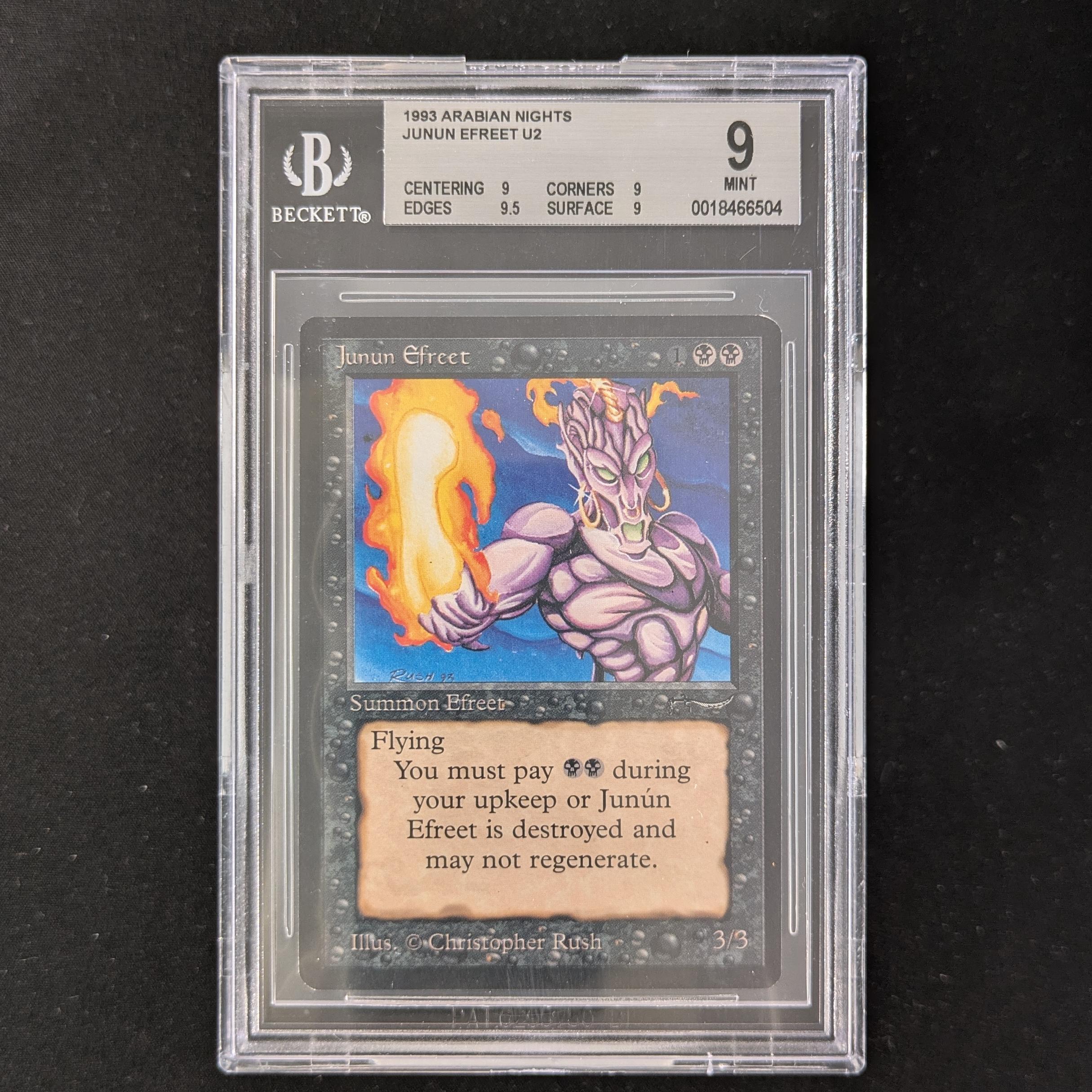 MTG Singles - Junun Efreet - Arabian Nights - BGS 9 -