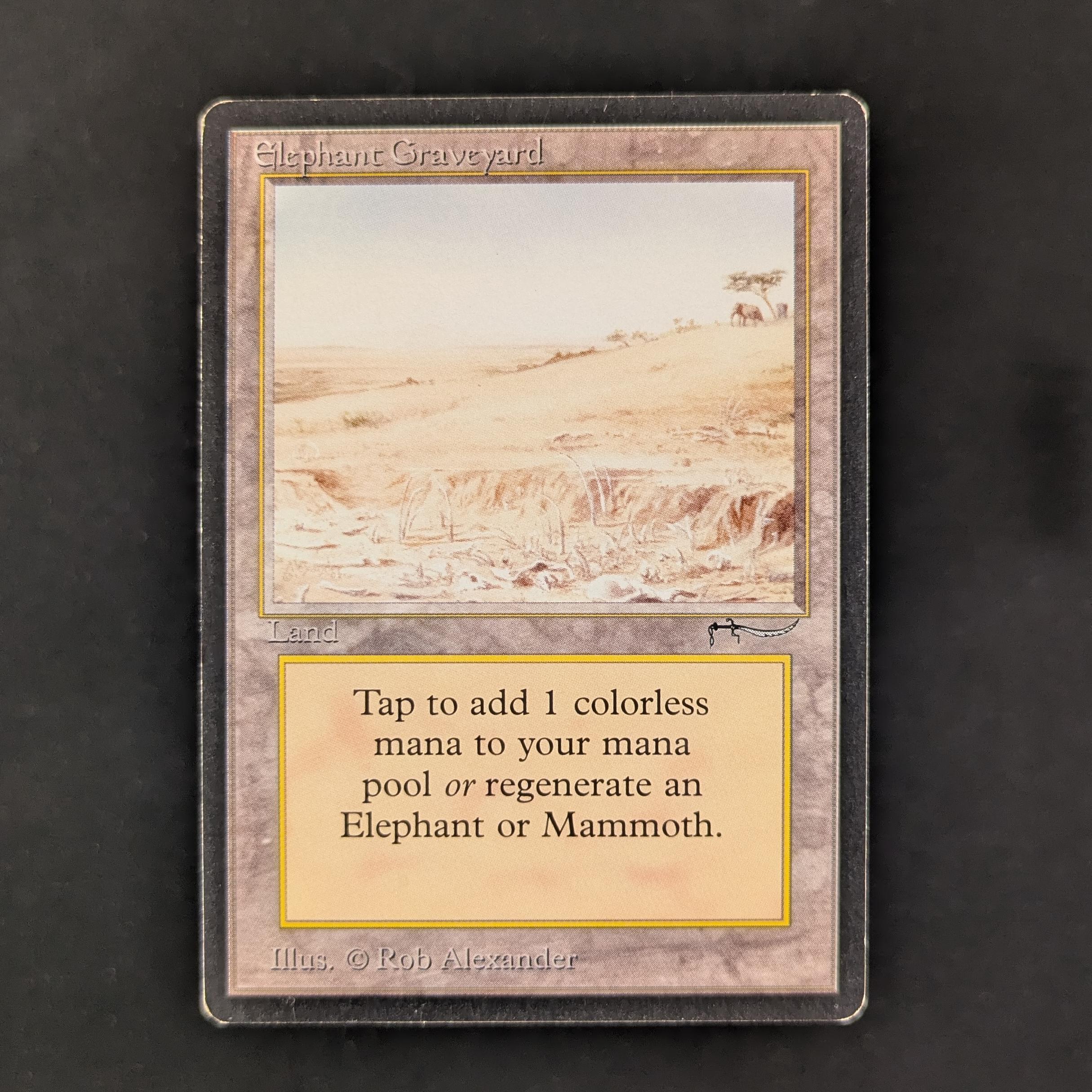 MTG Singles - Elephant Graveyard - Arabian Nights - PL - INKED - 30534