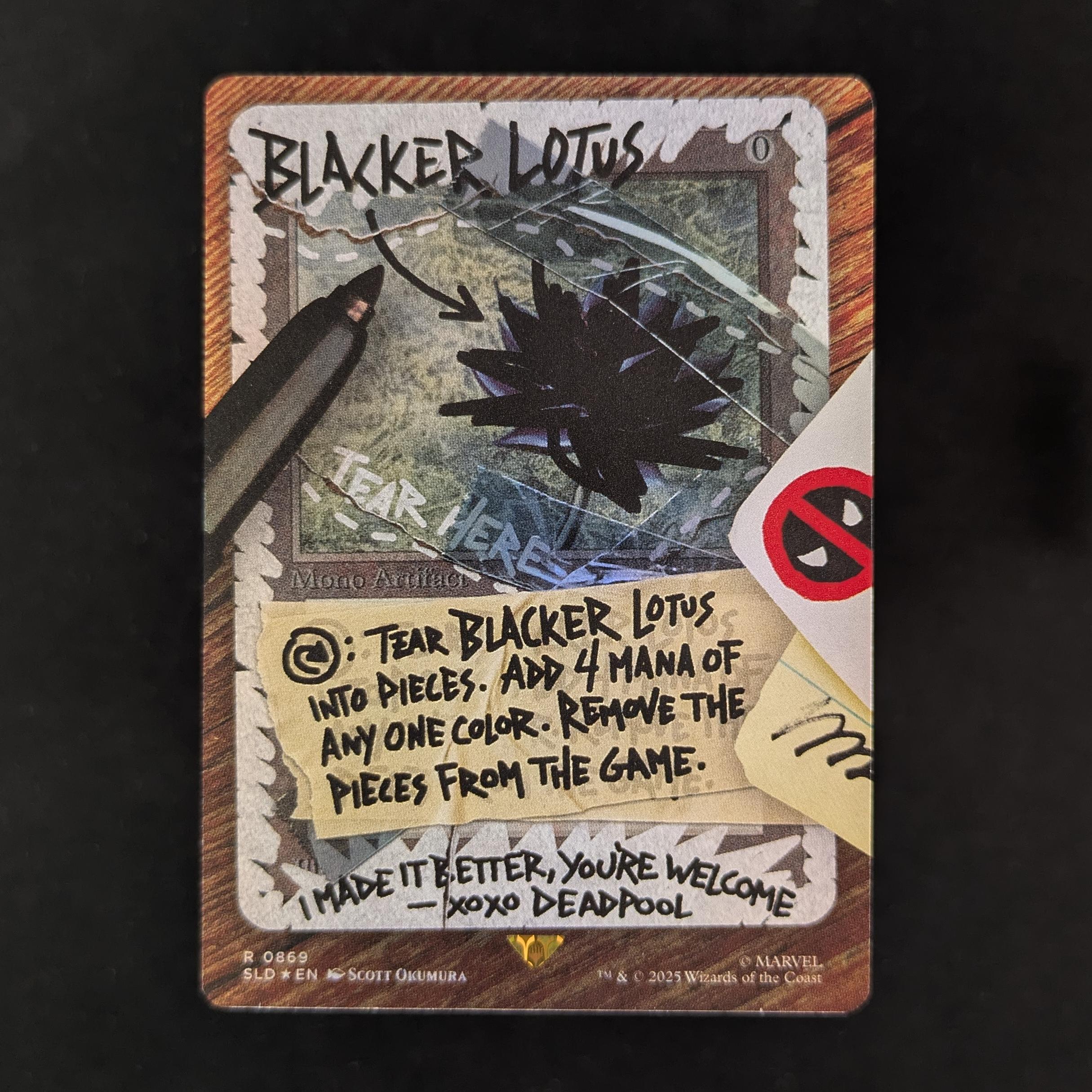マジック：ザ・ギャザリング MTG secret lair Blacker Lotus foil FOIL] Blacker Lotus - Secret Lair Drop Series - NM