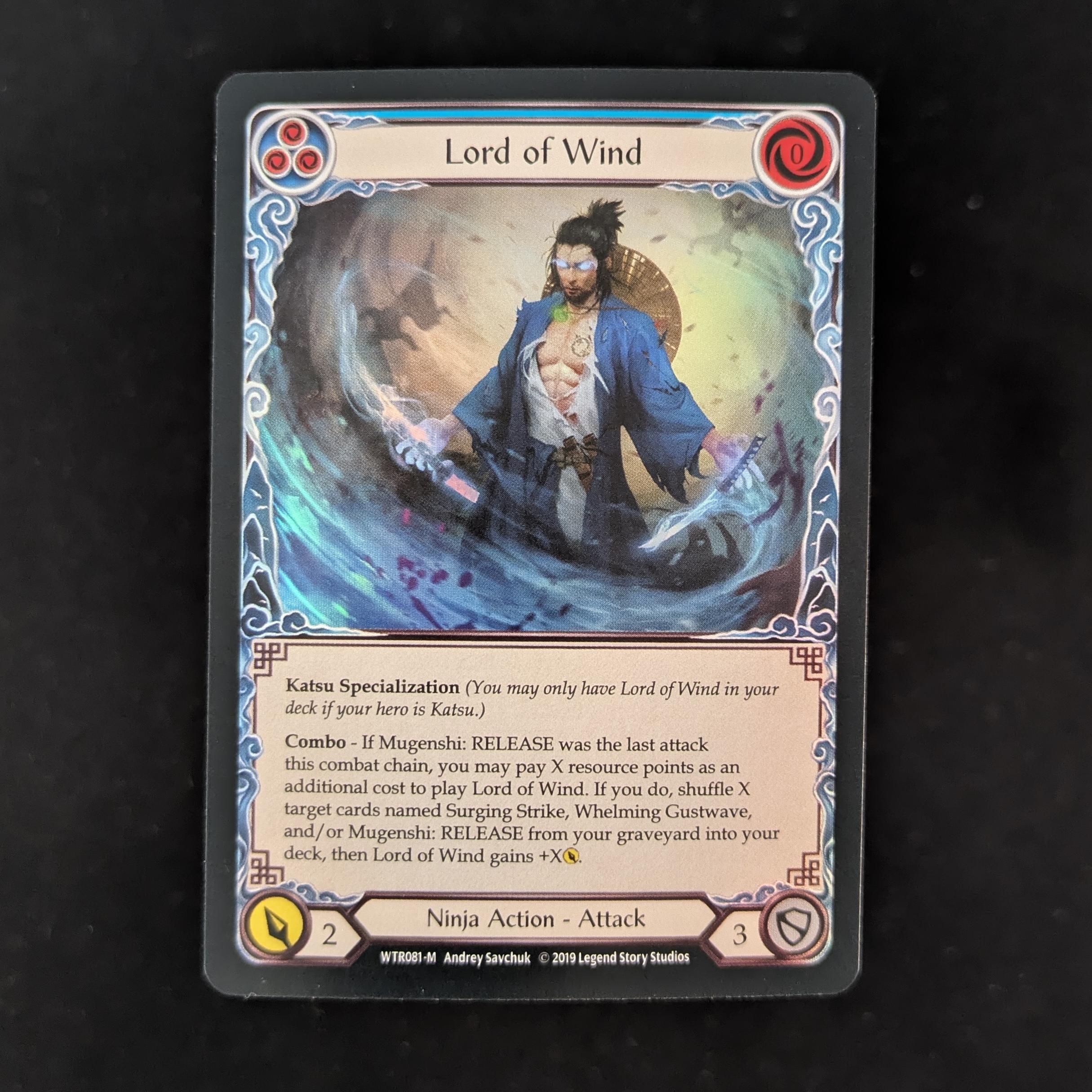 FAB Singles - Lord of Wind (Rainbow Foil) - - Welcome to Rathe Alpha - NM -