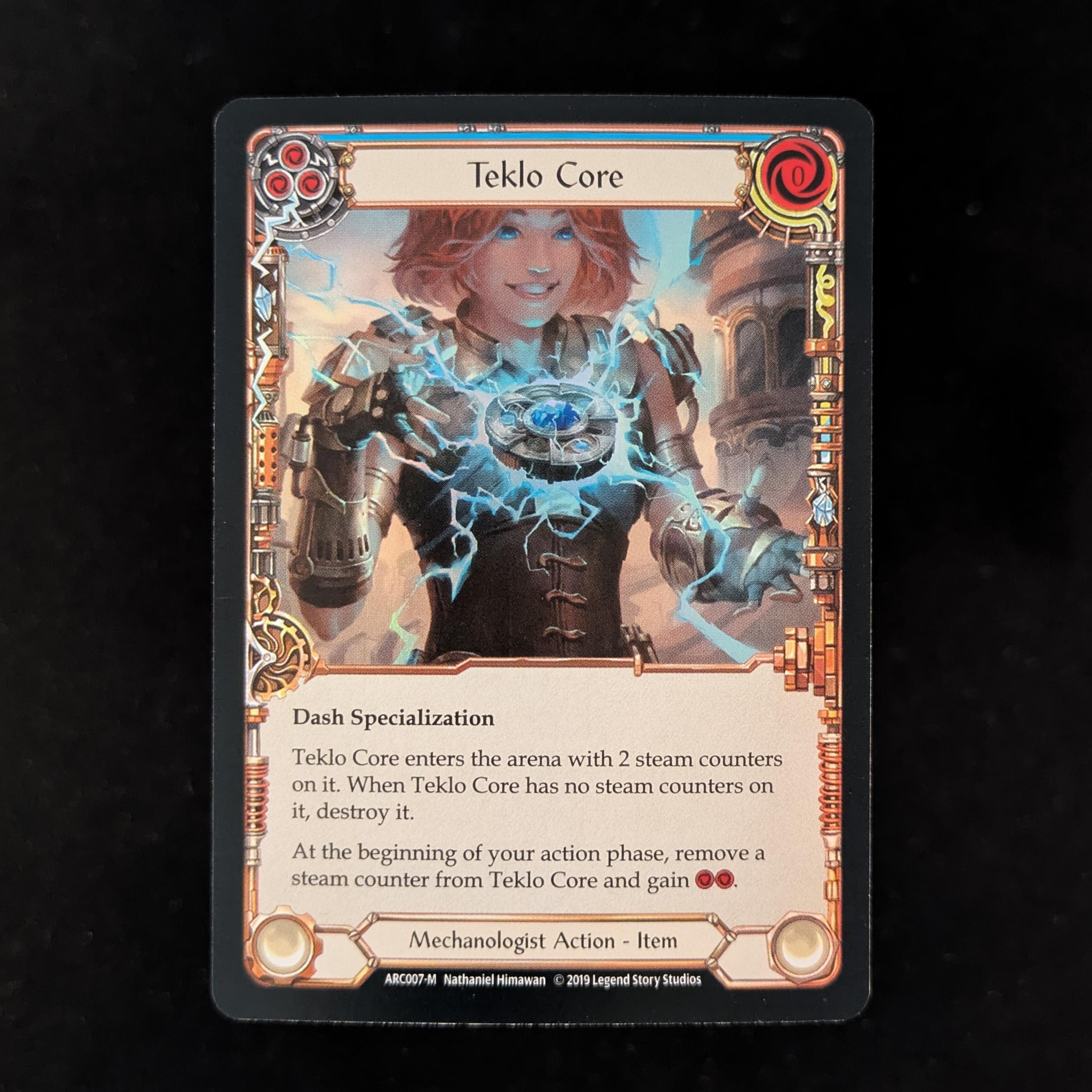 FAB Singles - Teklo Core (Rainbow Foil) - - Arcane Rising First - NM -