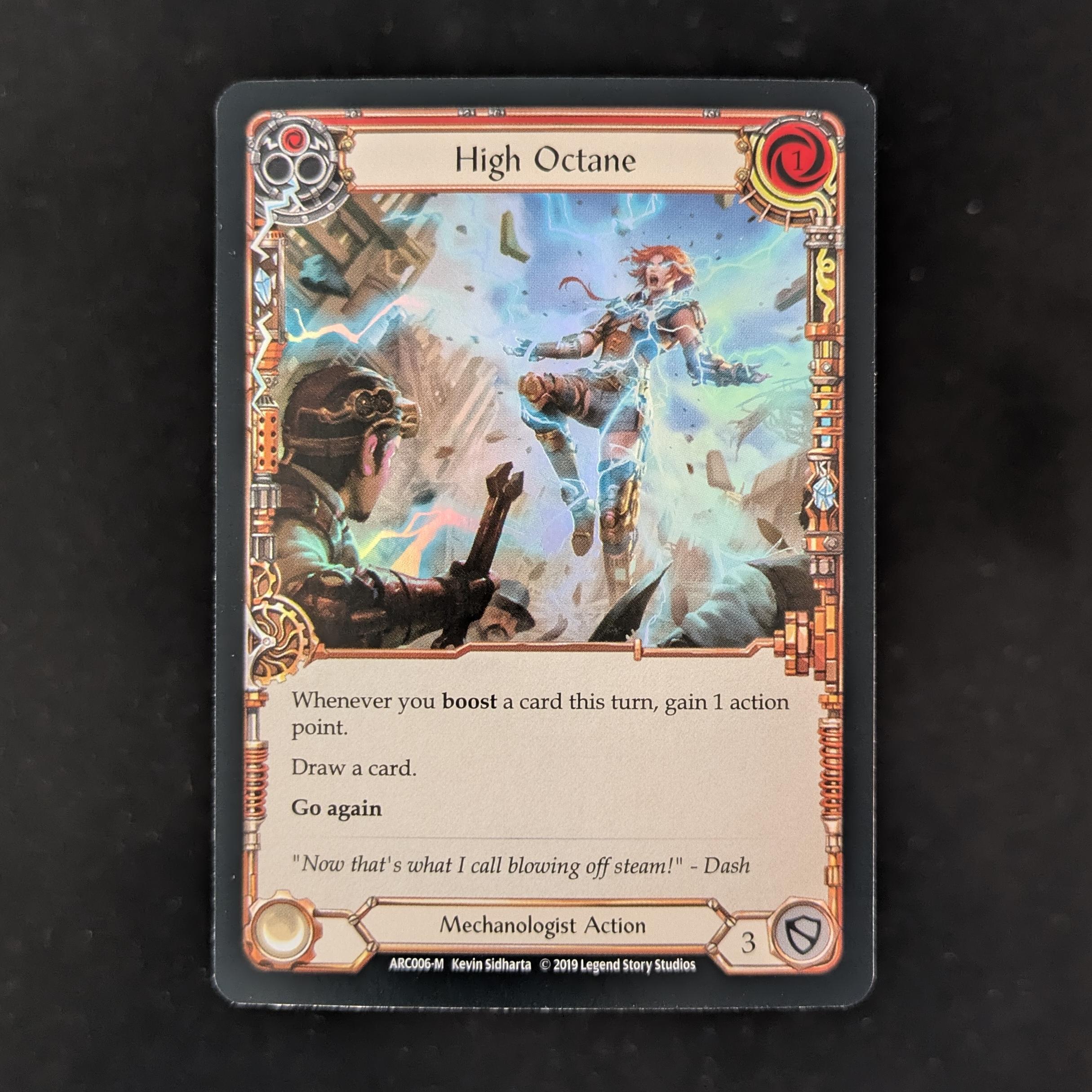 FAB Singles - High Octane (Rainbow Foil) - - Arcane Rising First - NM -