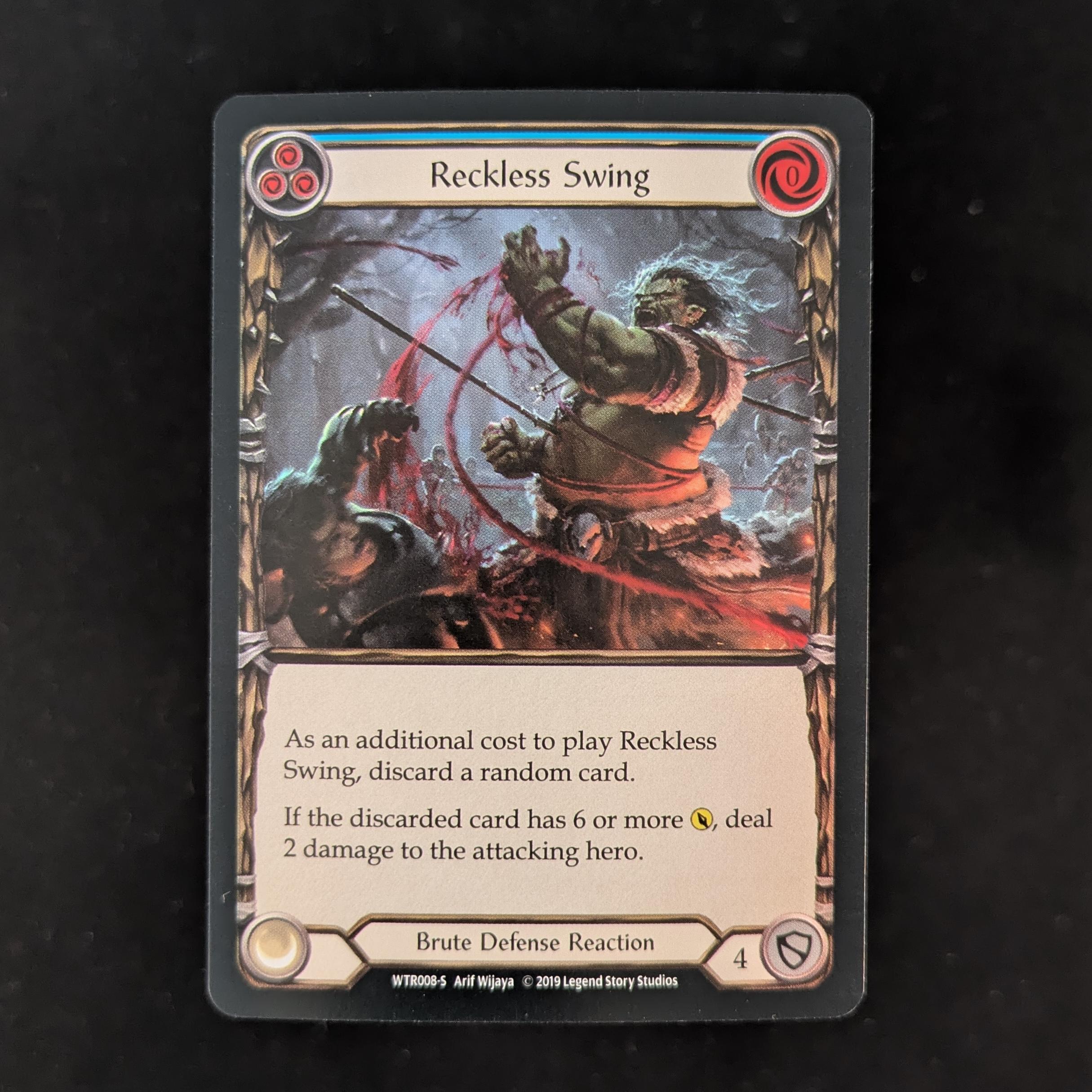 FAB Singles - Reckless Swing (Rainbow Foil) - - Welcome to Rathe Alpha - NM -