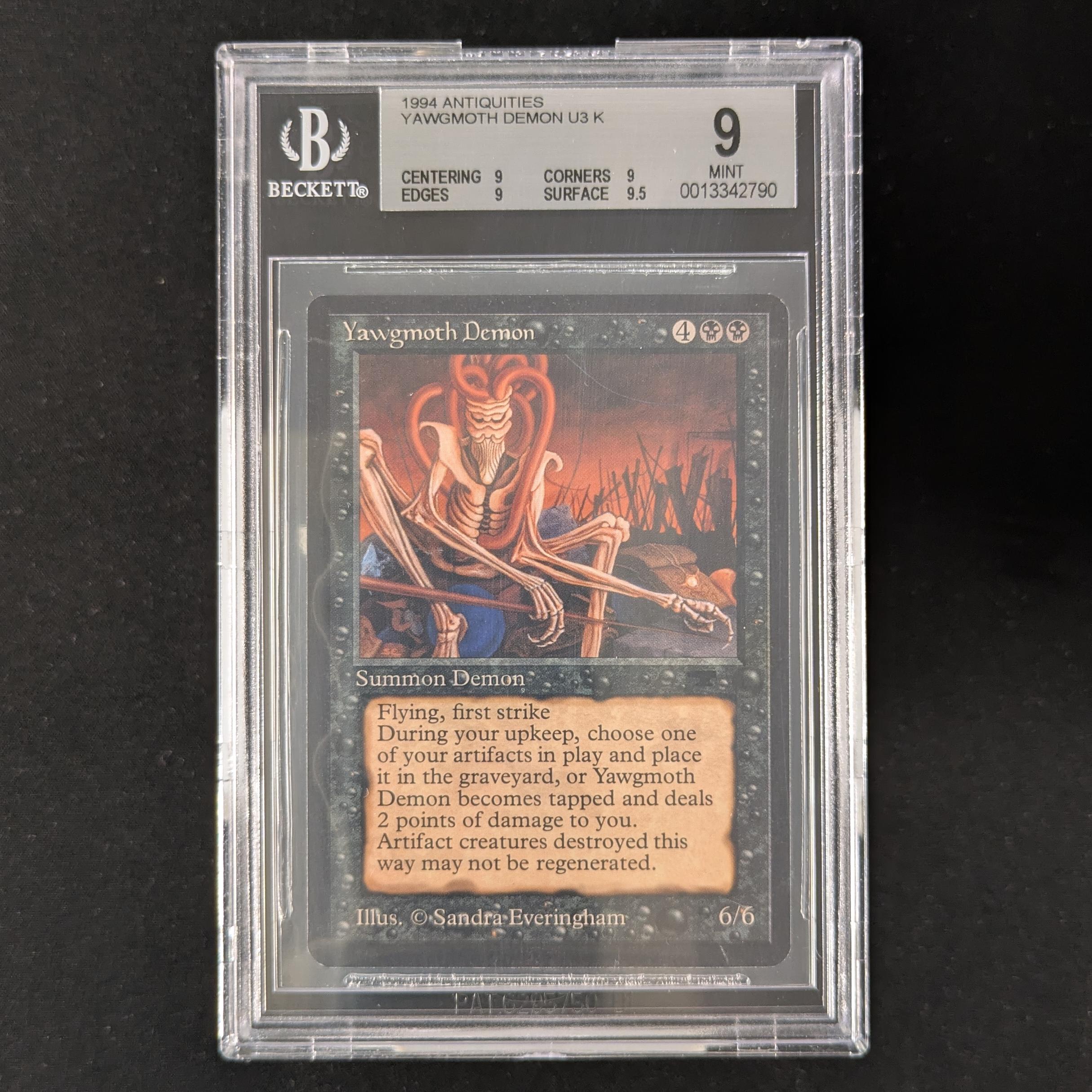 Yawgmoth Demon - Antiquities - BGS 9 Yawgmoth Demon - Antiquities - BGS 9