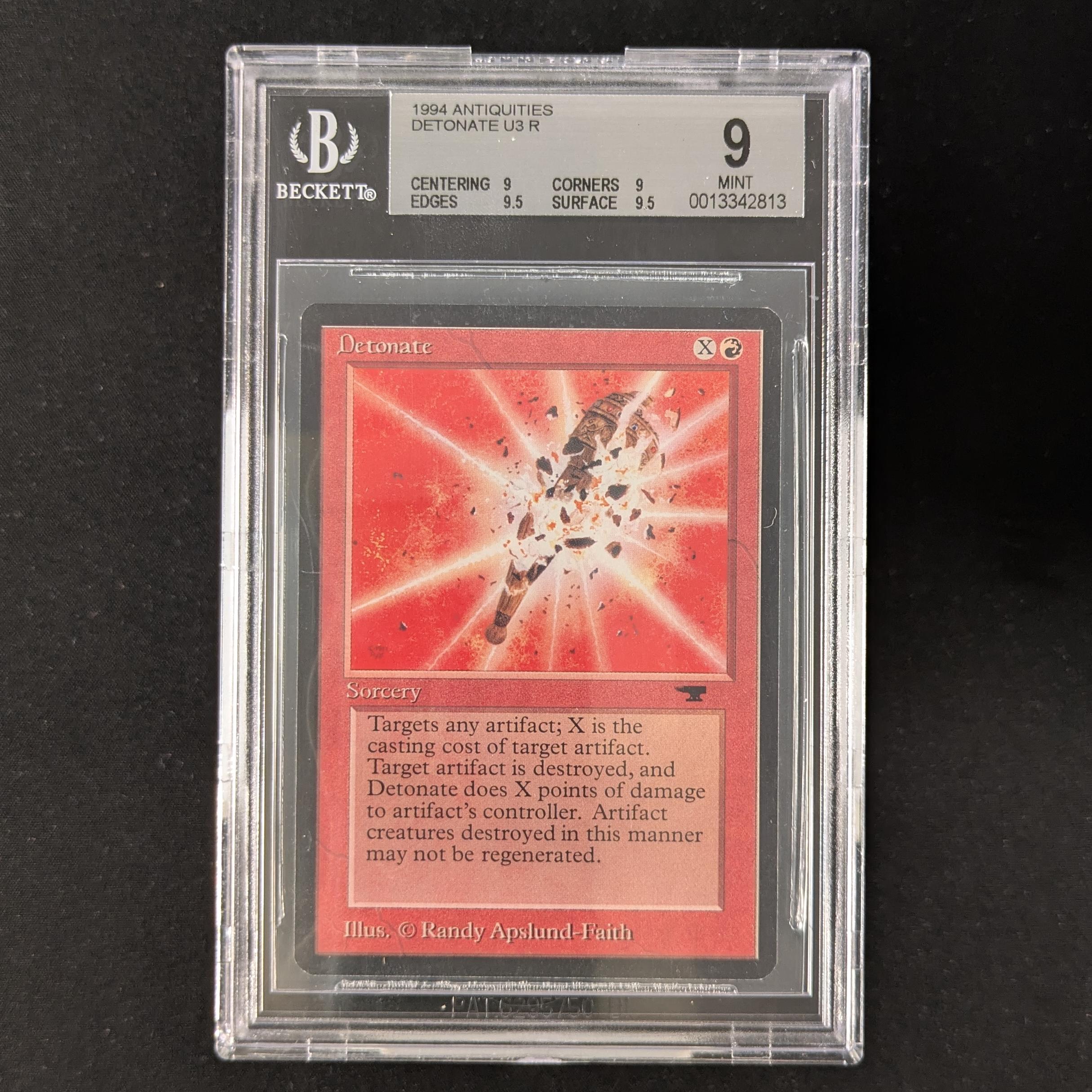 MTG Singles - Detonate - Antiquities - BGS 9 -