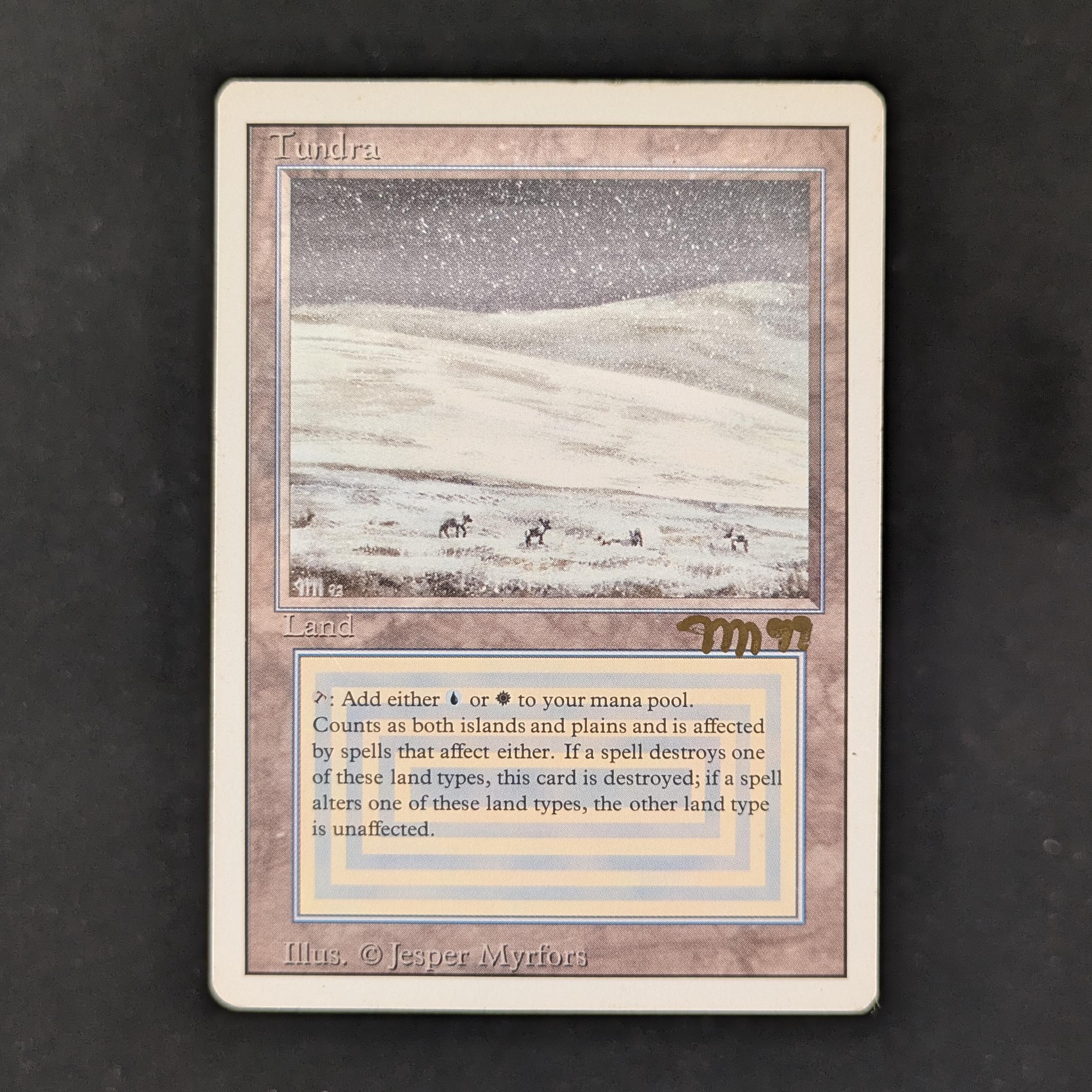 MTG Singles - Tundra - Revised - PL - SIGNED - 30874