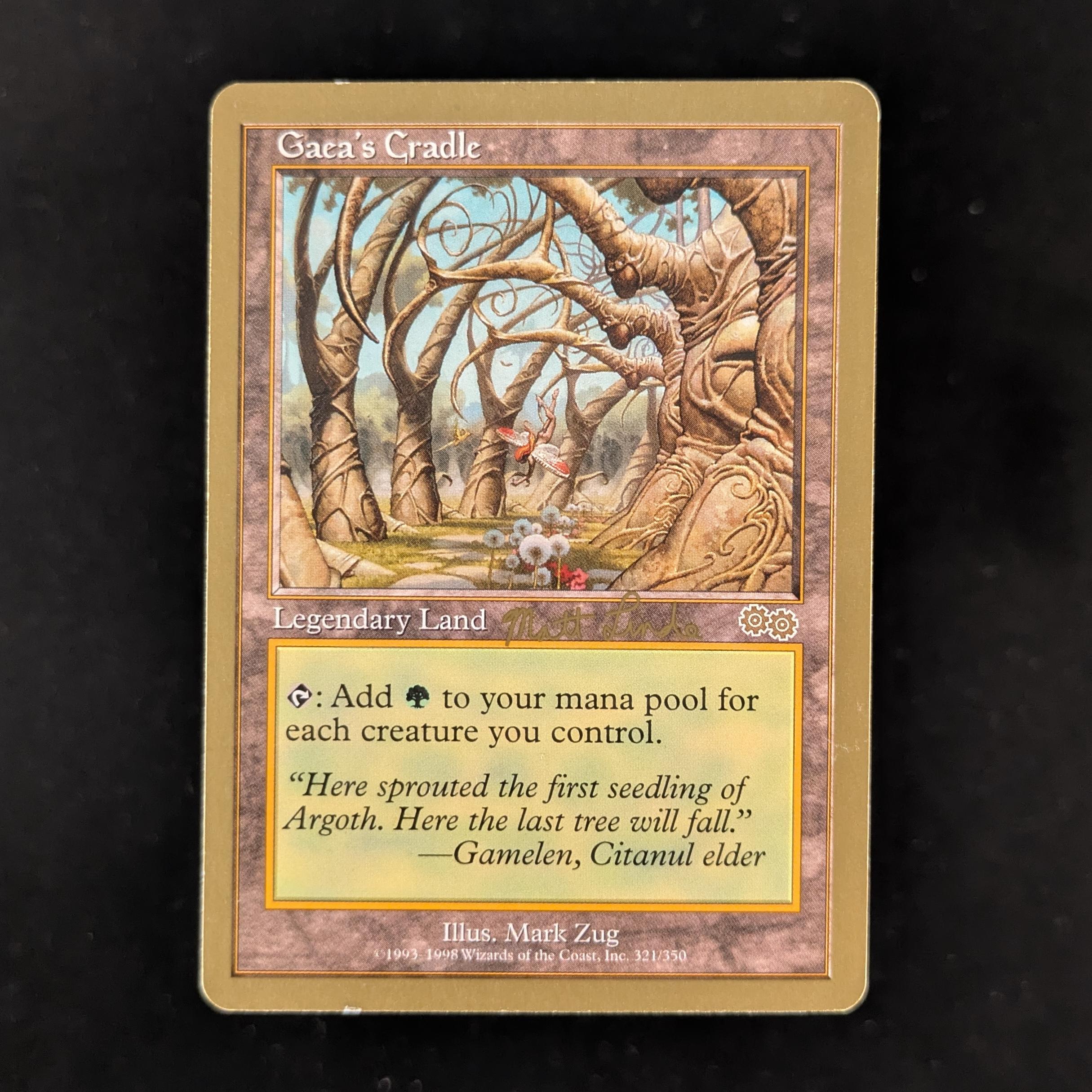 MTG Singles - Gaea's Cradle - WCD 1999: Matt Linde - EX -