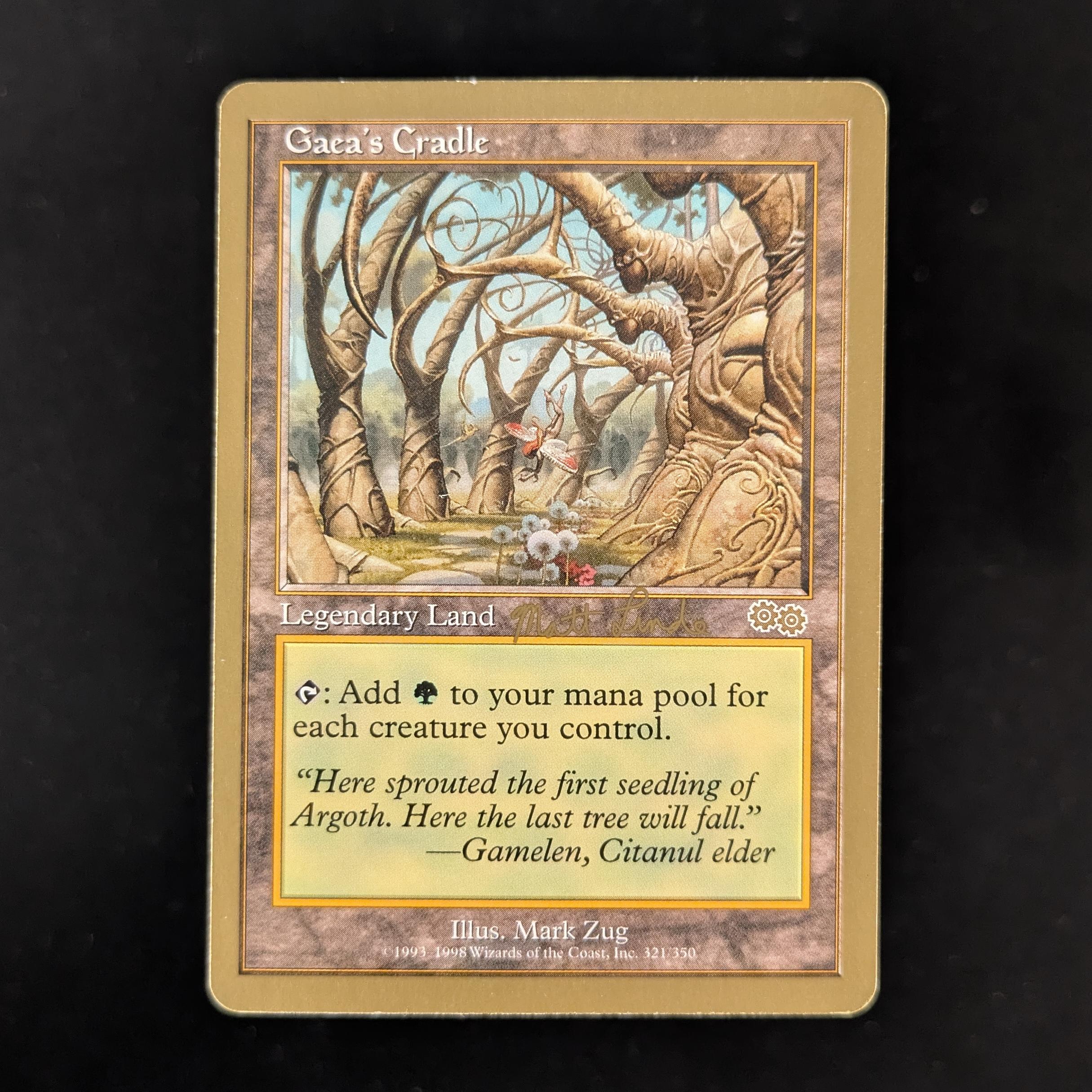 MTG Singles - Gaea's Cradle - WCD 1999: Matt Linde - GD -