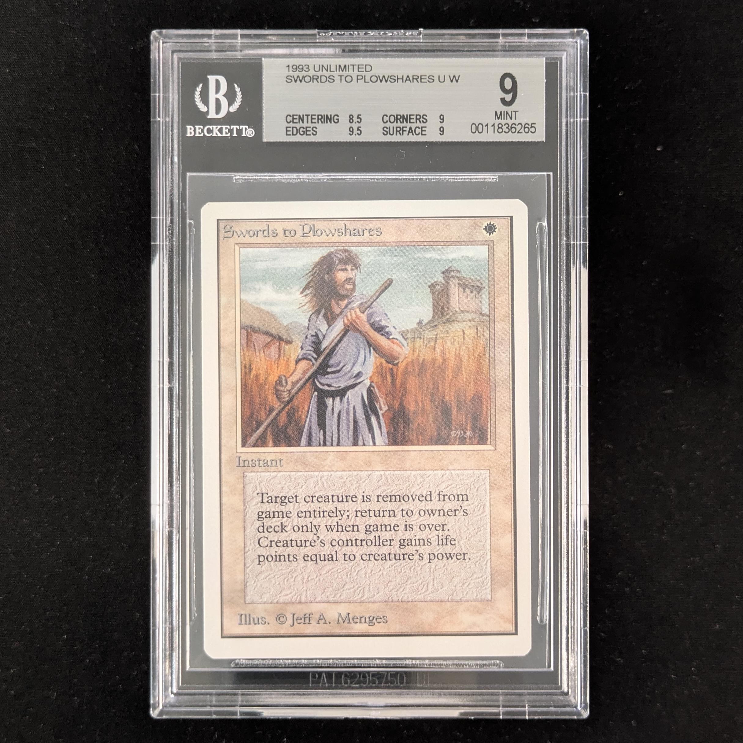 MTG Singles - Swords to Plowshares - Unlimited - BGS 9 -