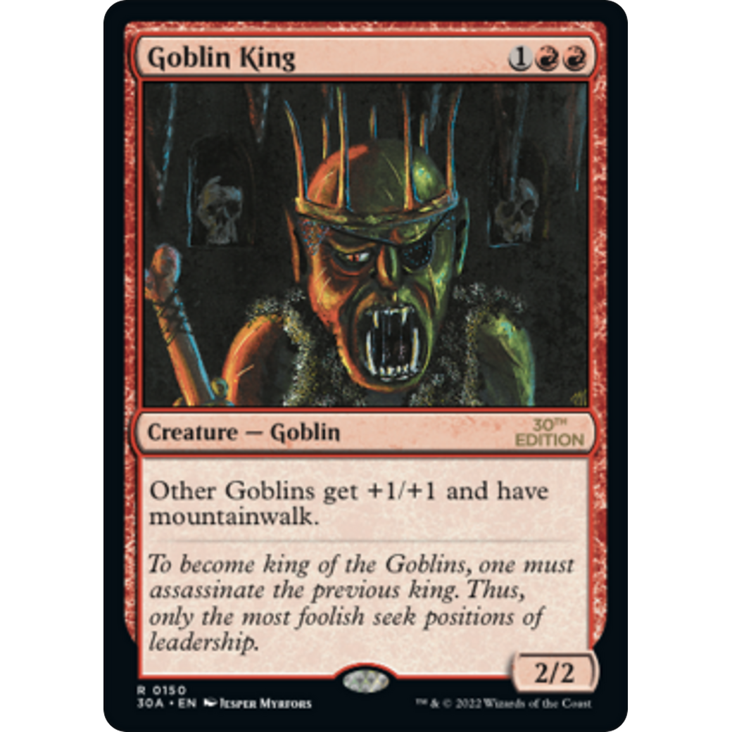 MTG Singles - Goblin King (Modern Frame) - 30th Anniversary Edition -