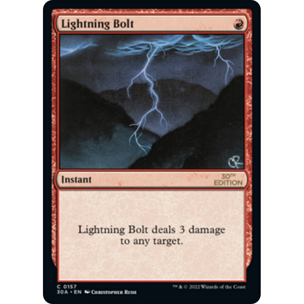 MTG Singles - Lightning Bolt (Modern Frame) - 30th Anniversary Edition -