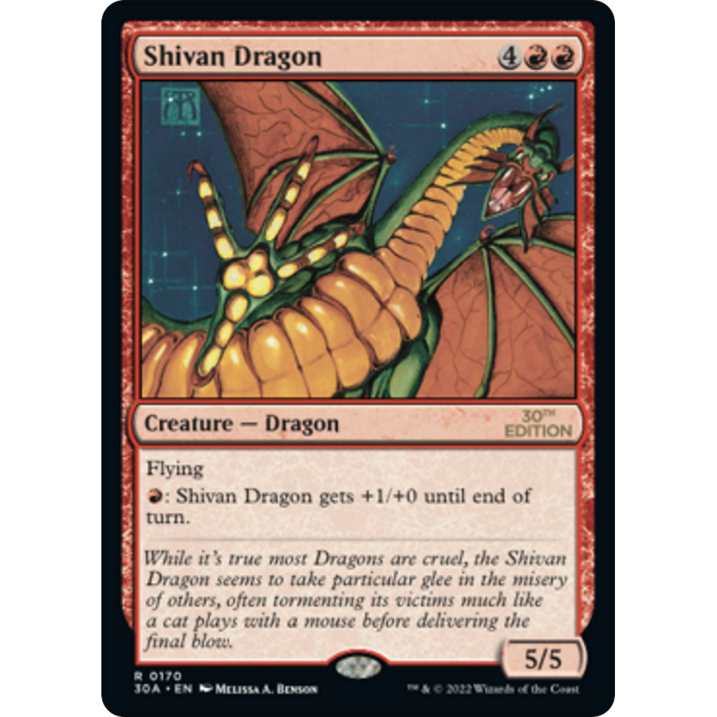 MTG Singles - Shivan Dragon (Modern Frame) - 30th Anniversary Edition -