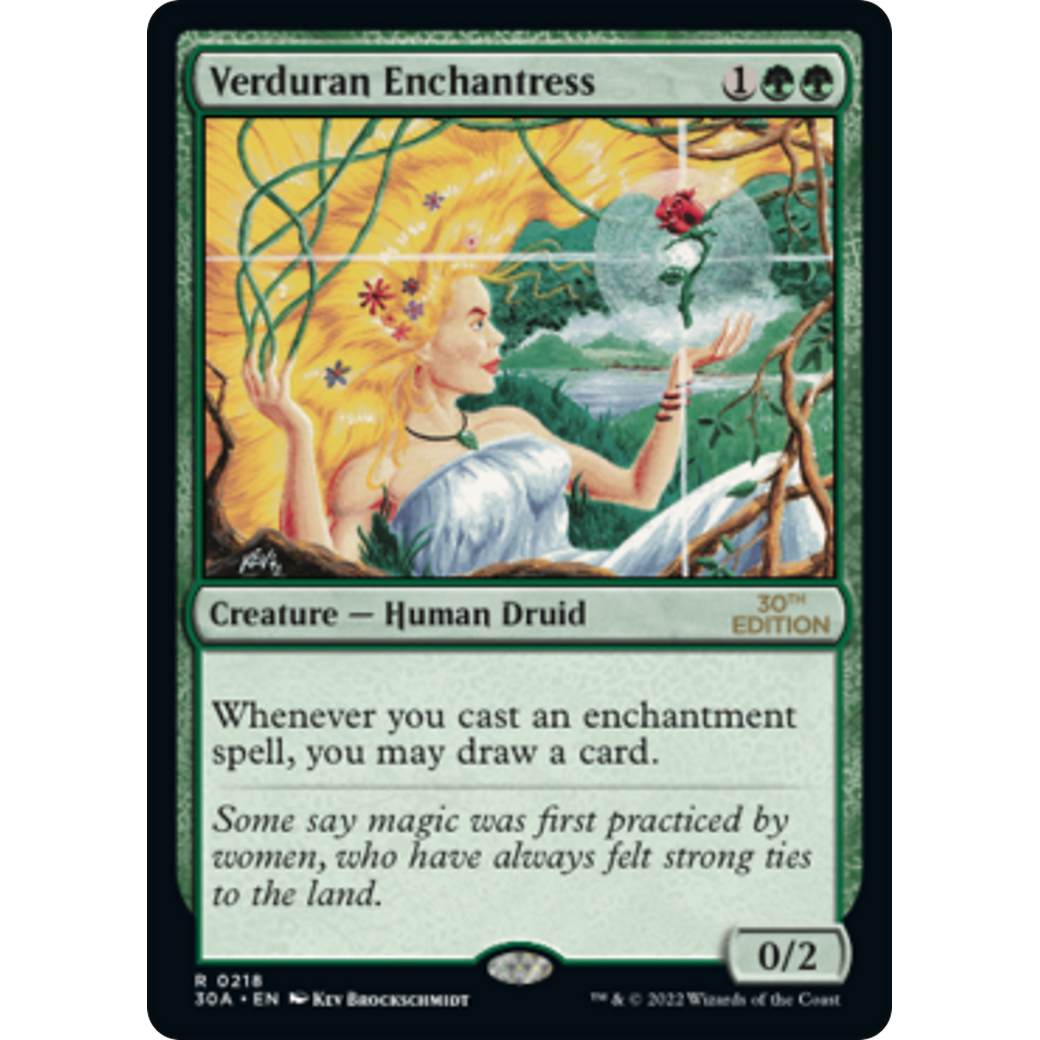MTG Singles - Verduran Enchantress (Modern Frame) - 30th Anniversary Edition -