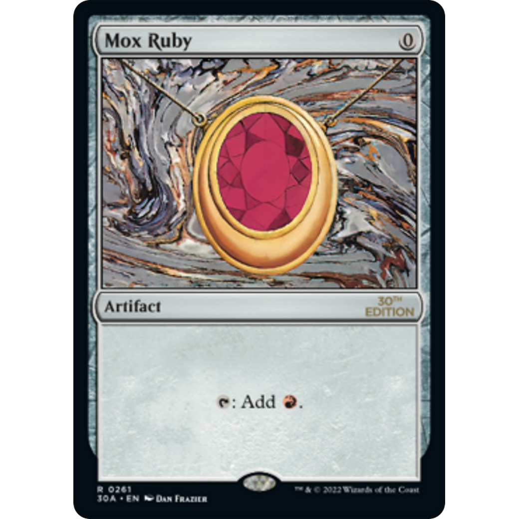 MTG Singles - Mox Ruby (Modern Frame) - 30th Anniversary Edition -