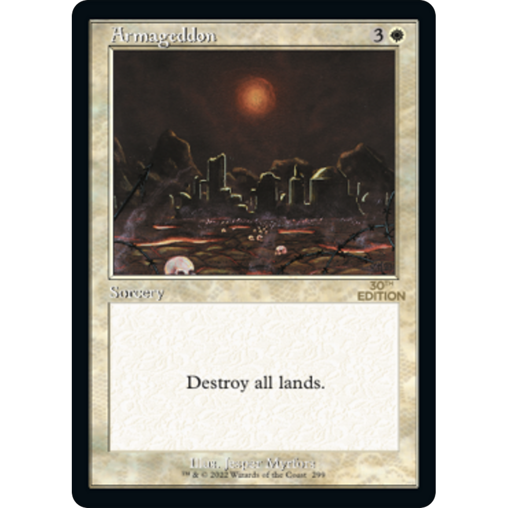 armageddon card mtg Armageddon (Retro Frame)