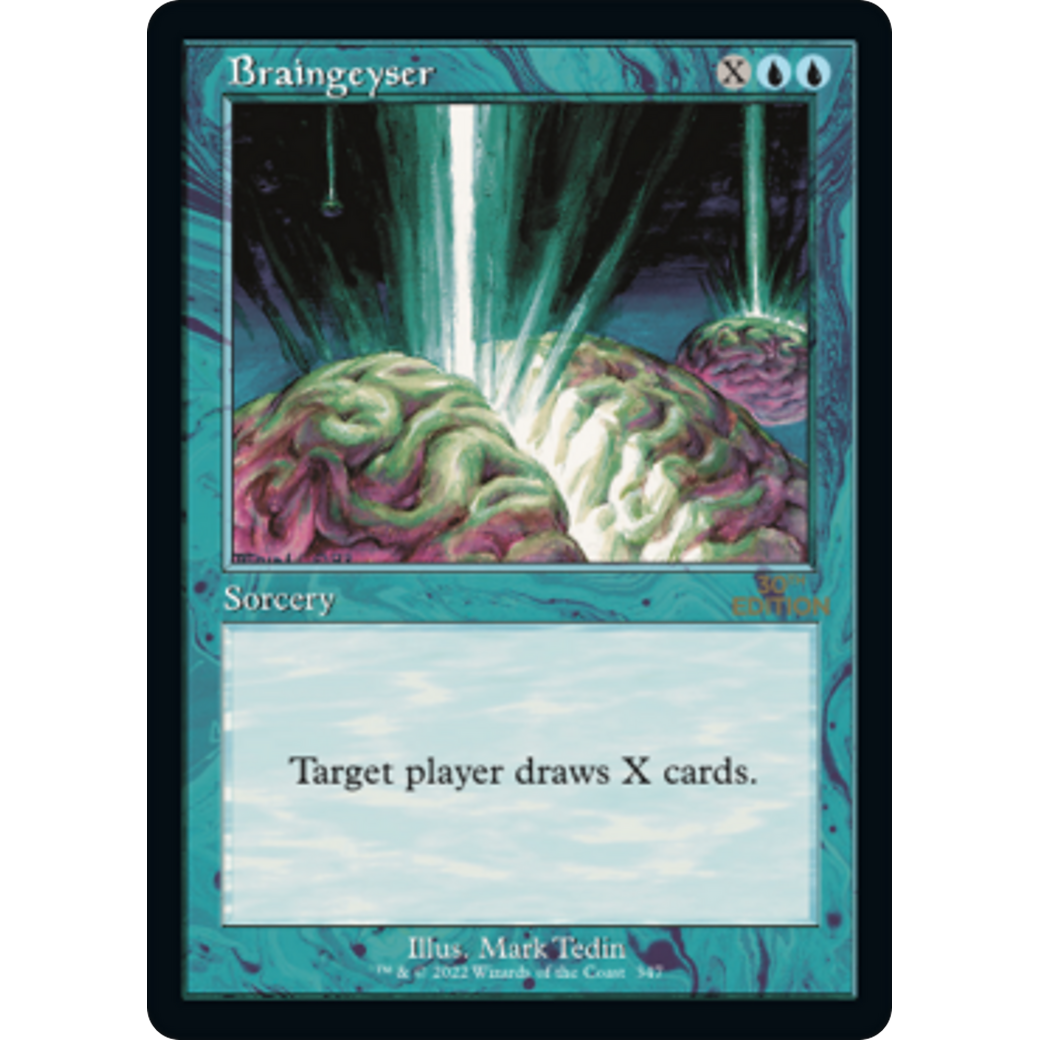 MTG Singles - Braingeyser (Retro Frame) - 30th Anniversary Edition -
