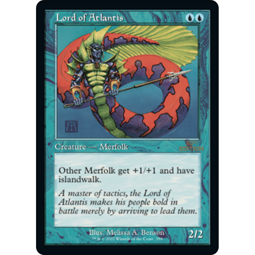 MTG Singles - Lord of Atlantis (Retro Frame) - 30th Anniversary Edition -