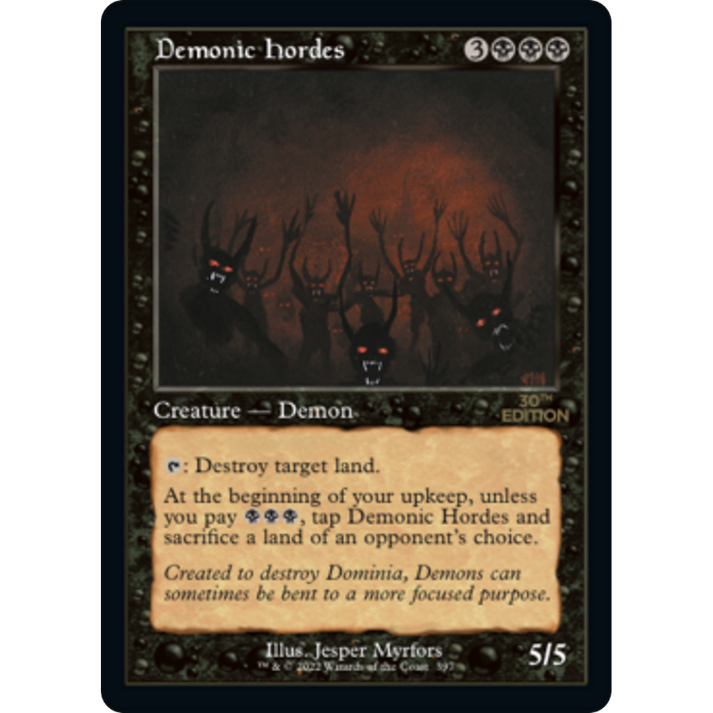 Demonic Hordes (Retro Frame) - 30th Anniversary Edition