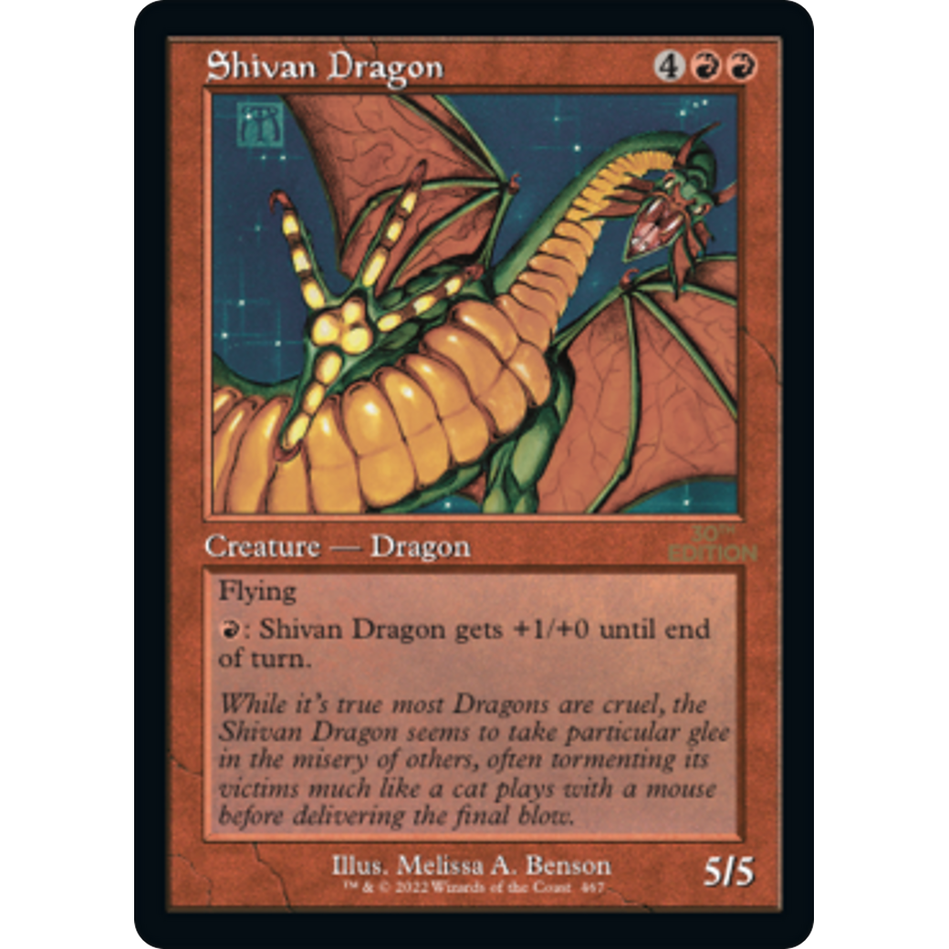 MTG Singles - Shivan Dragon (Retro Frame) - 30th Anniversary Edition -