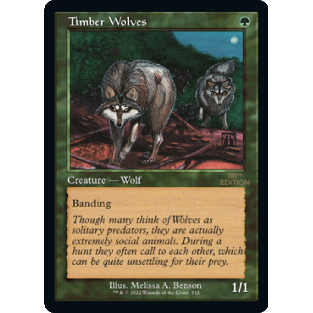 MTG Singles - Timber Wolves (Retro Frame) - 30th Anniversary Edition -