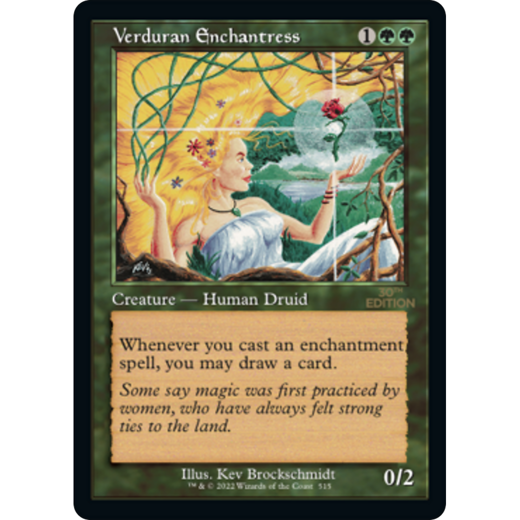 MTG Singles - Verduran Enchantress (Retro Frame) - 30th Anniversary Edition -