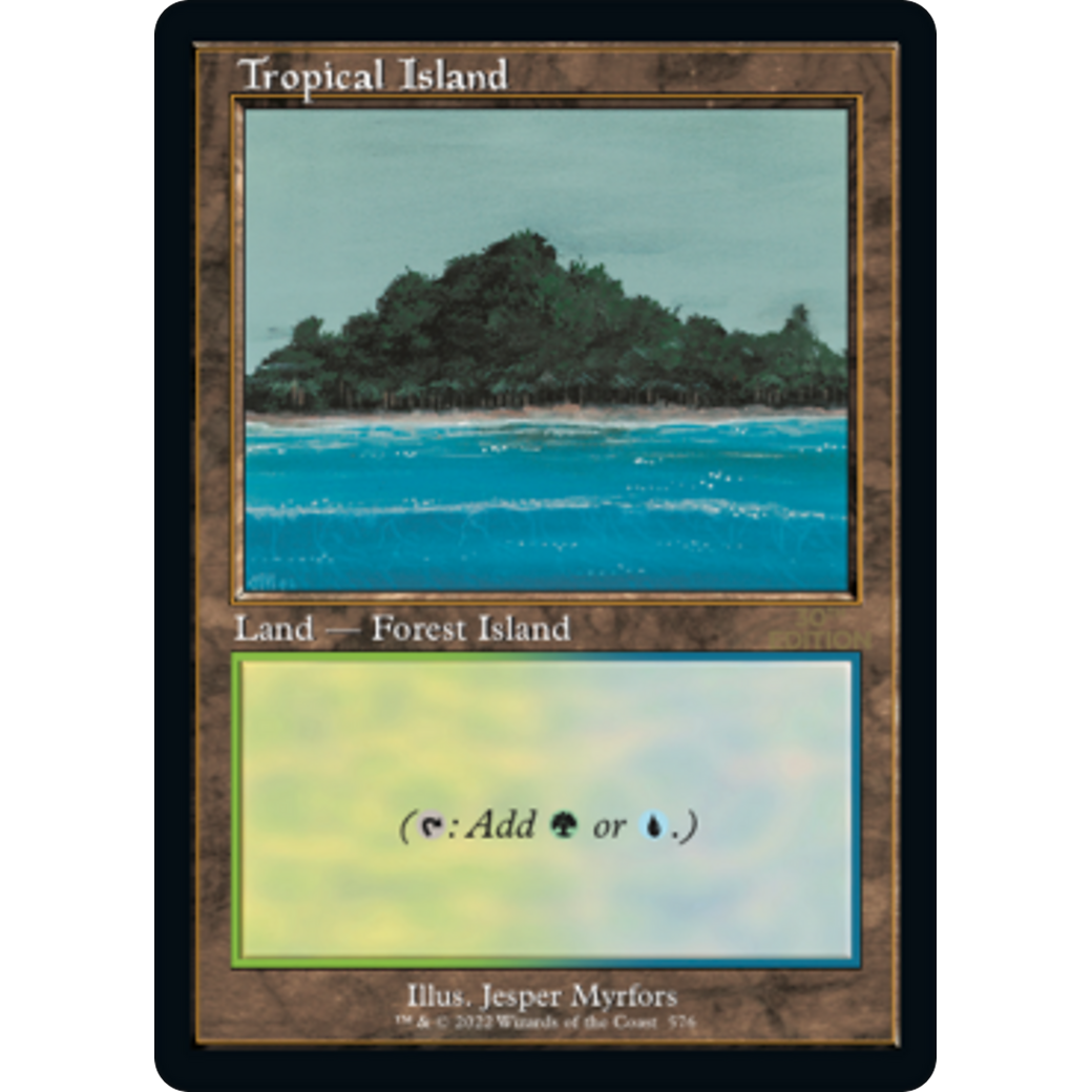 MTG Singles - Tropical Island (Retro Frame) - 30th Anniversary Edition -