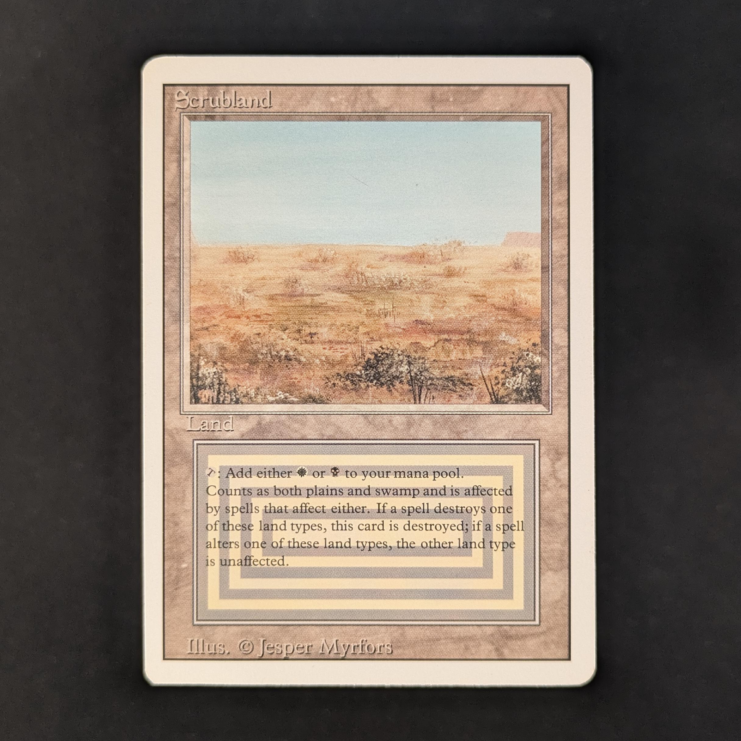 MTG Singles - Scrubland - Revised - EX - 31053