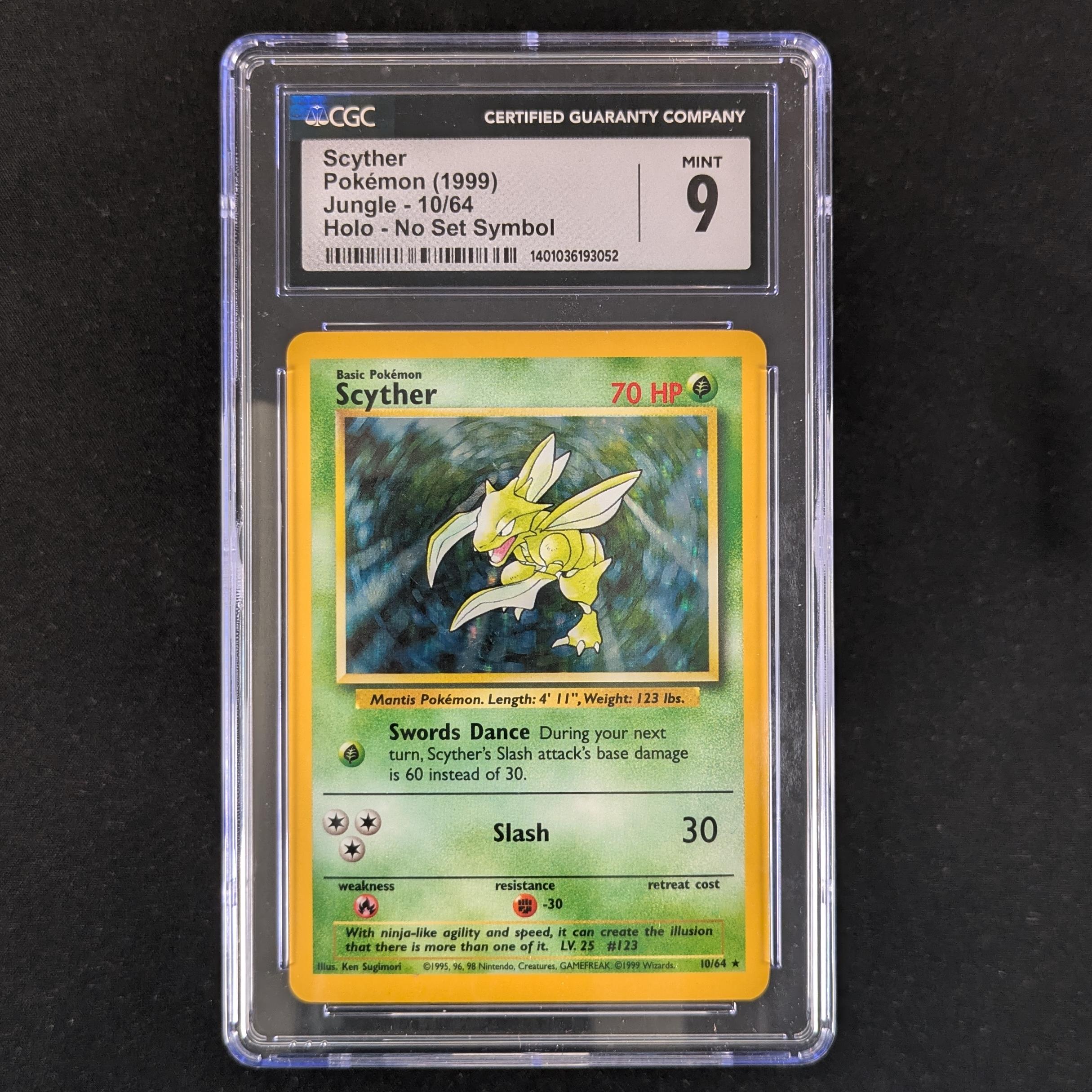 PTCG Singles - Scyther (JU 10) - Jungle - English - CGC 9 - 31086