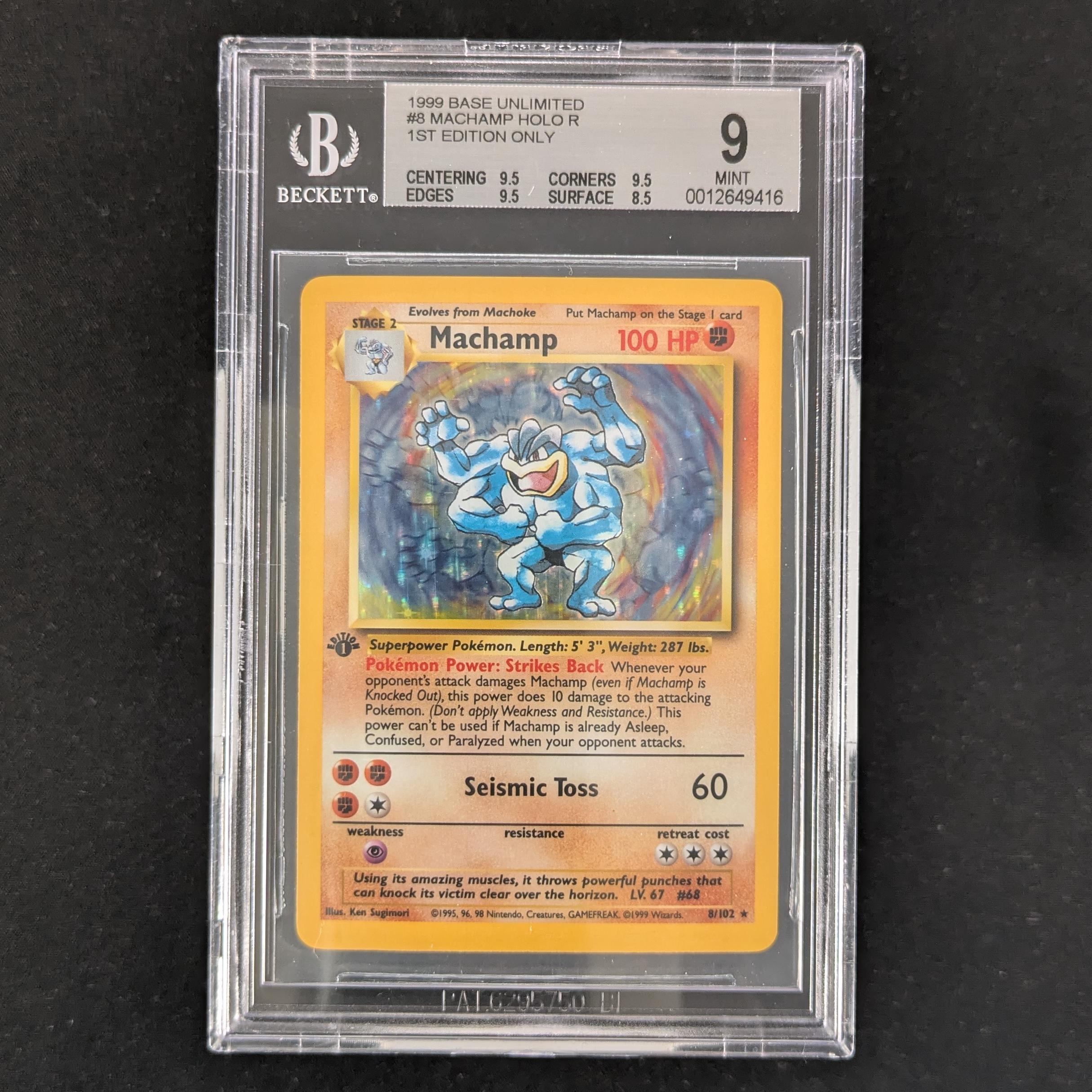 PTCG Singles - Machamp (BS 8) - Base Set - English - BGS 9 - 31087