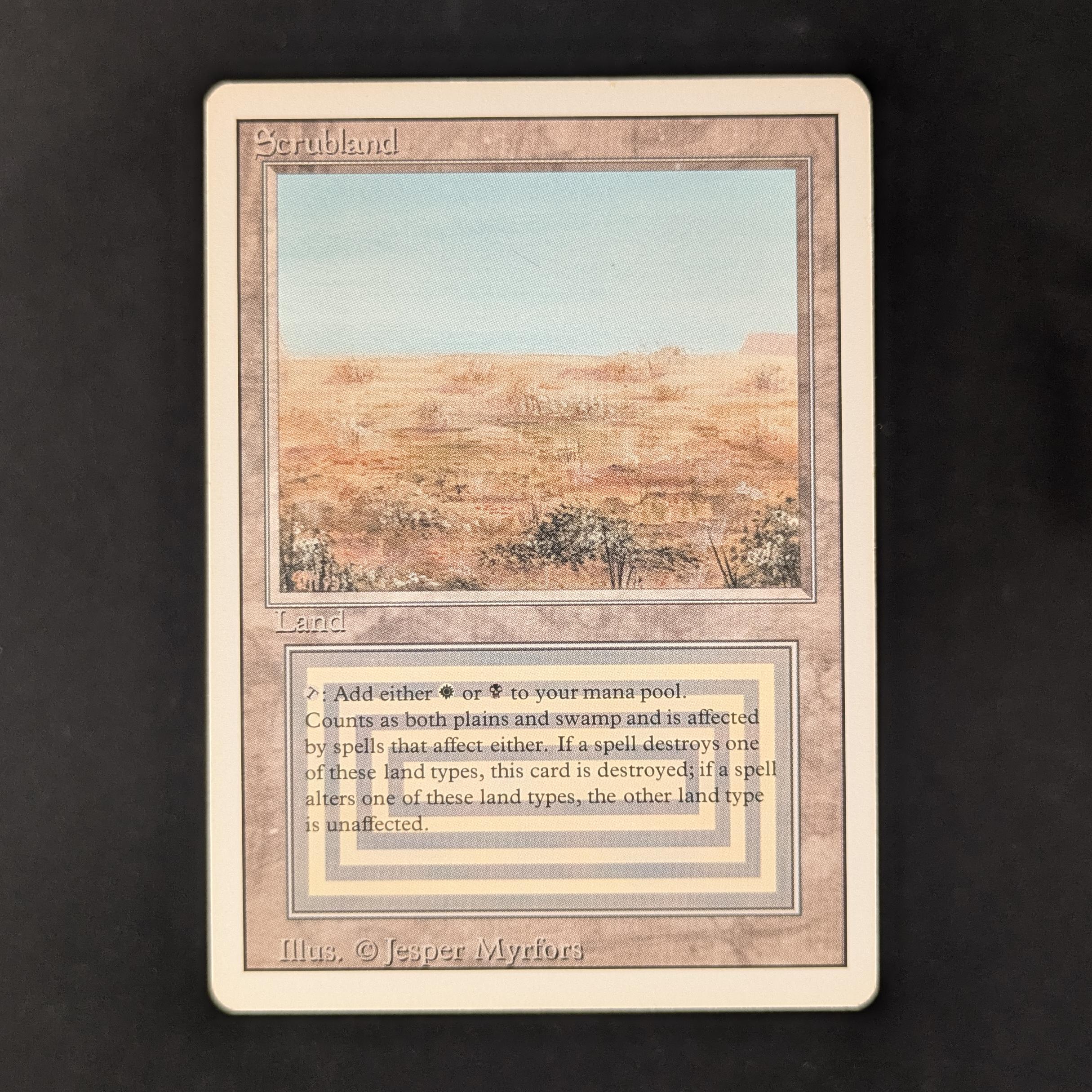 MTG Singles - Scrubland - Revised - GD - 31283