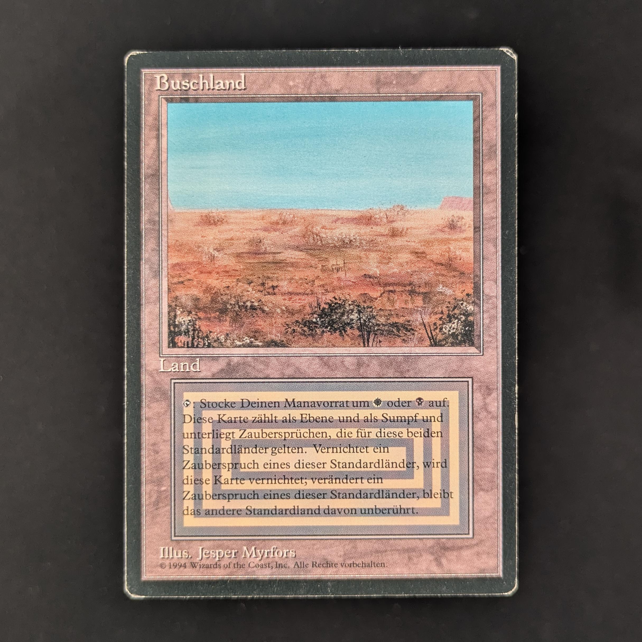 MTG Singles - Scrubland - Foreign Black Bordered - German - LP - 31320