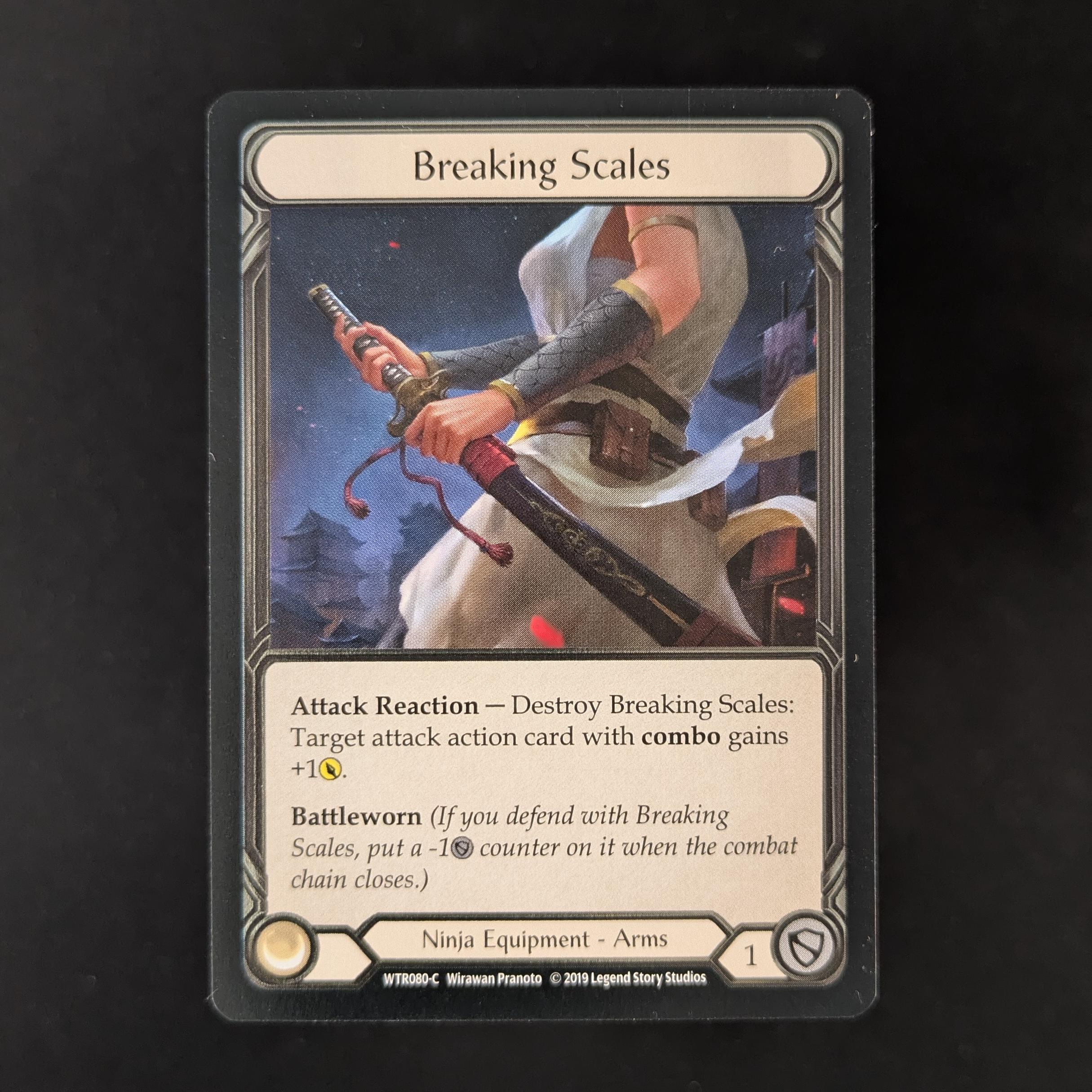 MTG Singles - Breaking Scales (Cold Foil) - Welcome to Rathe - Alpha - NM -
