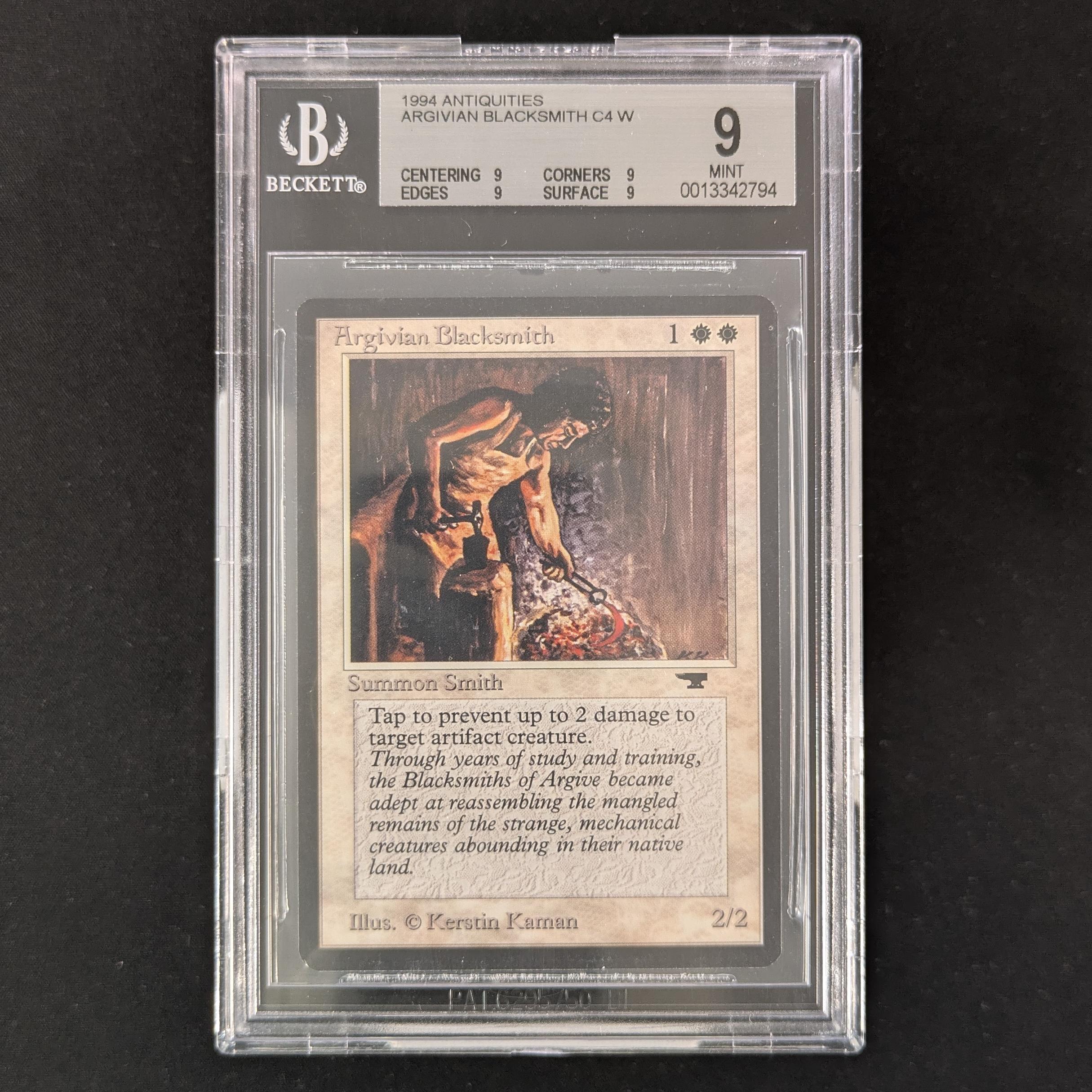 MTG Singles - Argivian Blacksmith - Antiquities - BGS 9 -