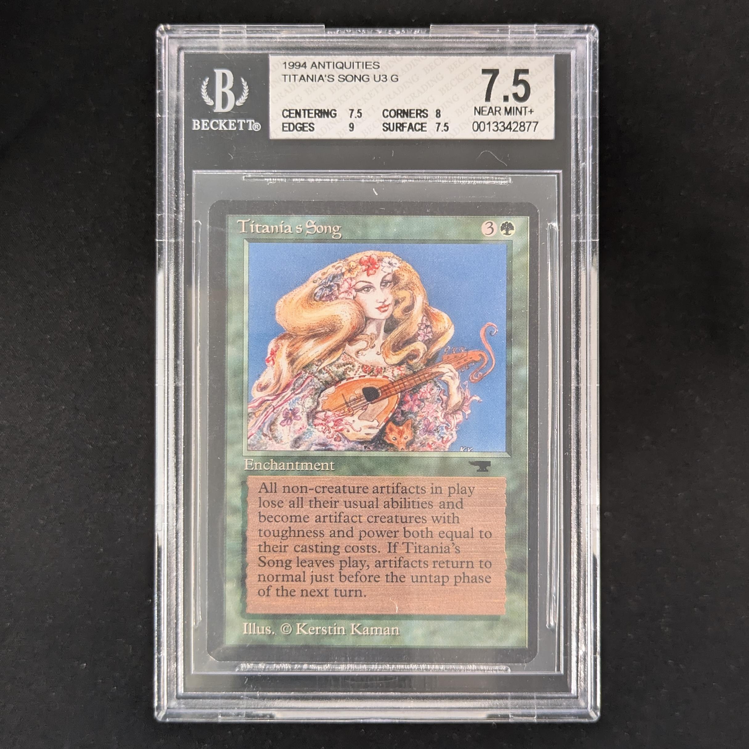 MTG Singles - Titanias Song - Antiquities - BGS 7.5 -