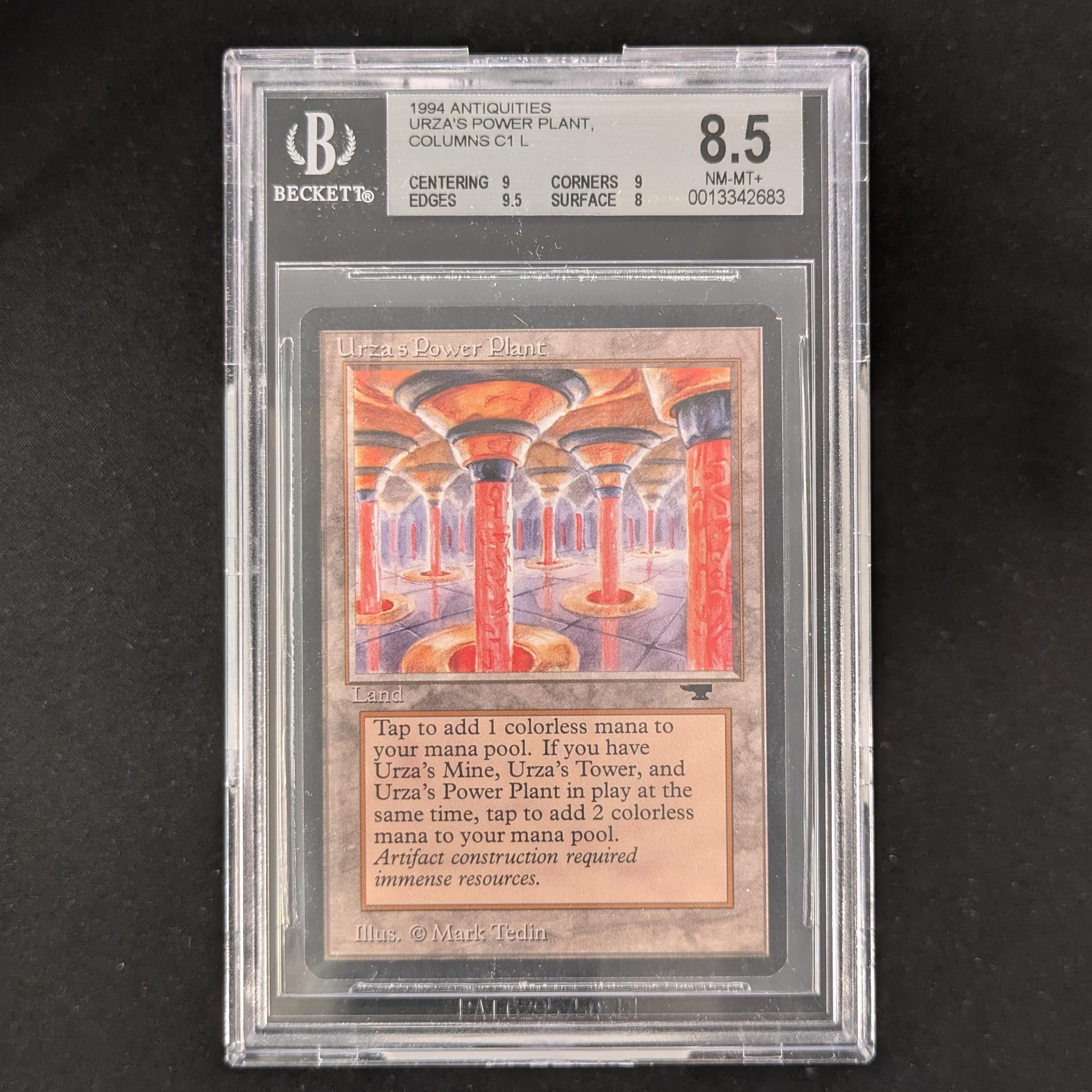 MTG Singles - Urza's Power Plant - Antiquities - BGS 8.5 -