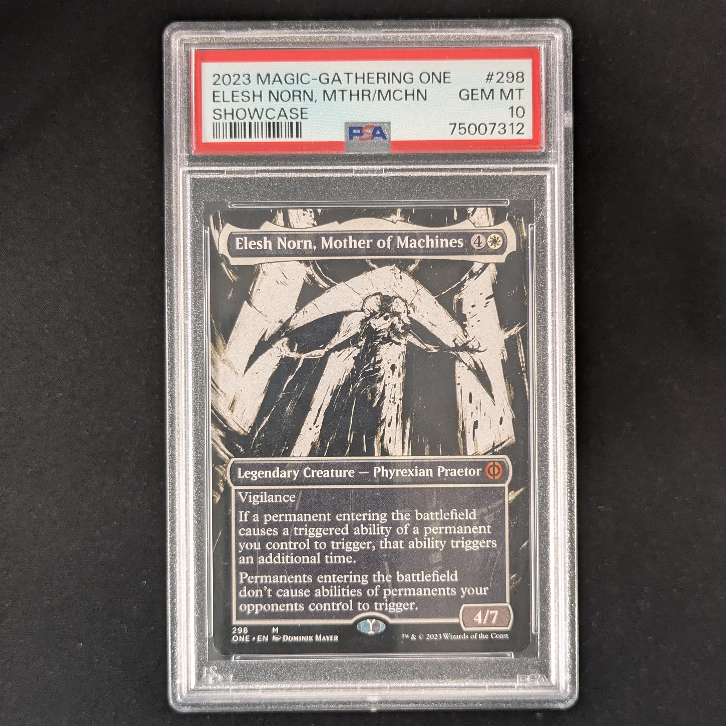 MTG Singles - Elesh Norn, Mother of Machines (V.1) - Phyrexia: All Will Be One: Extras - PSA 10 -
