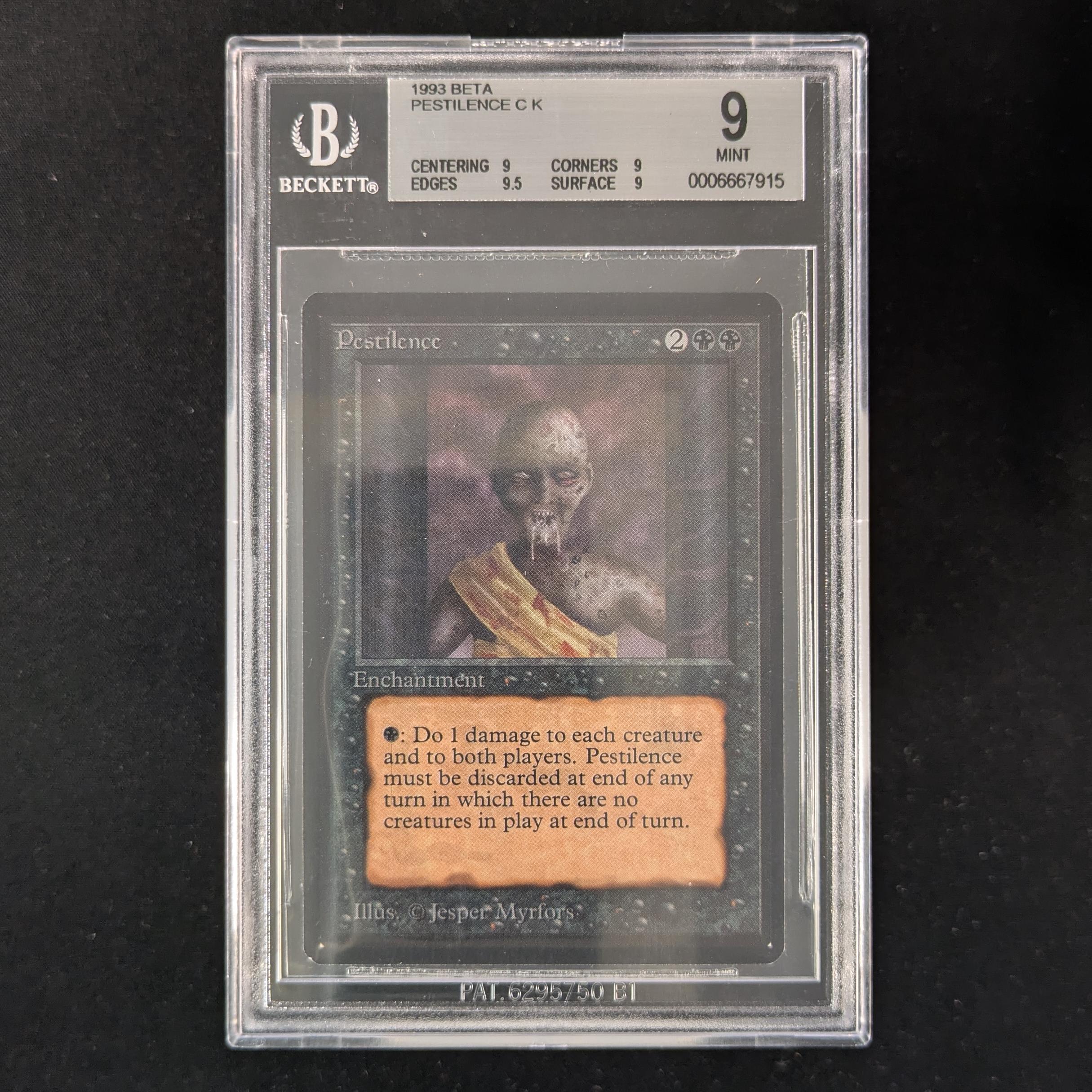 MTG Singles - Pestilence - Beta - BGS 9 -