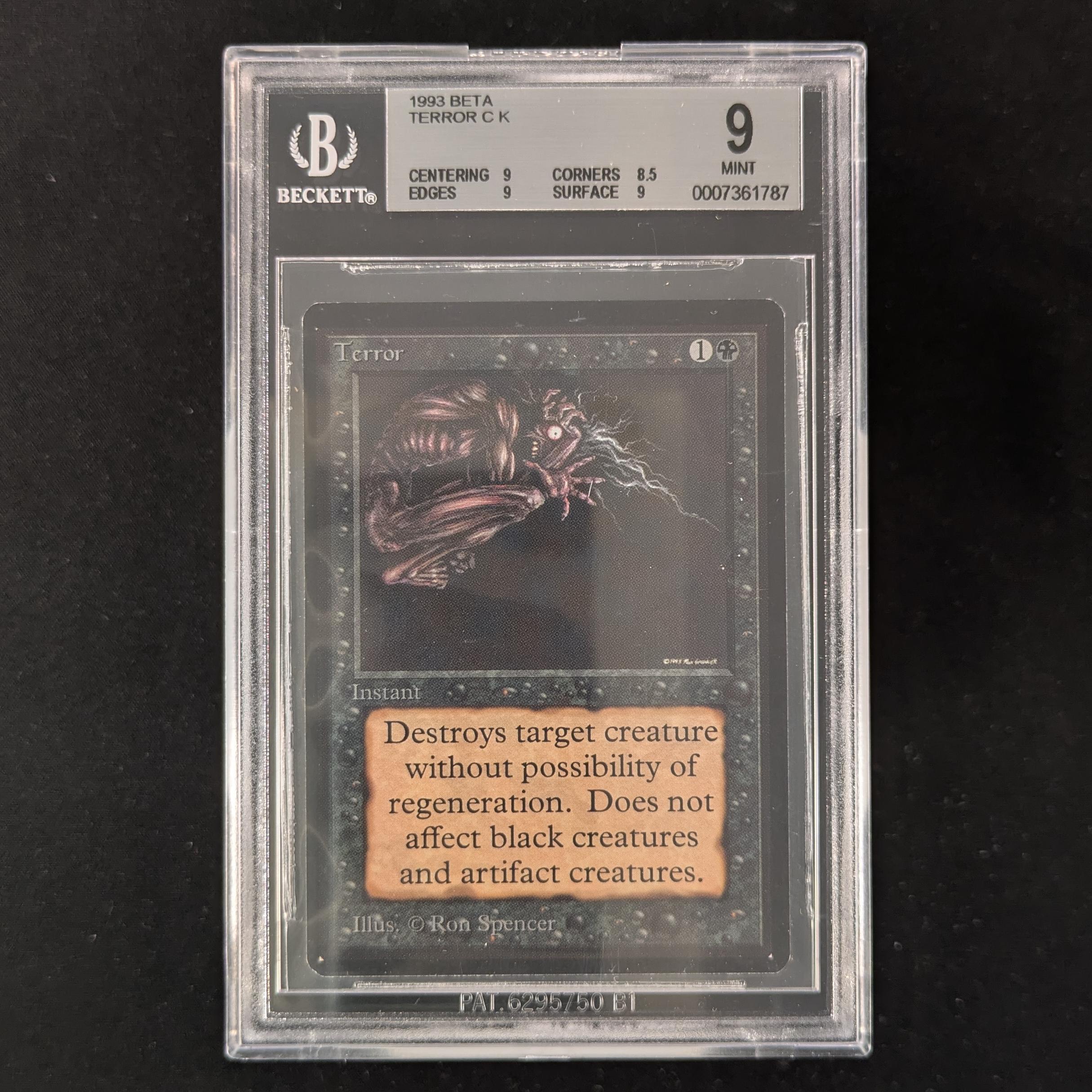 MTG Singles - Terror - Beta - BGS 9 -