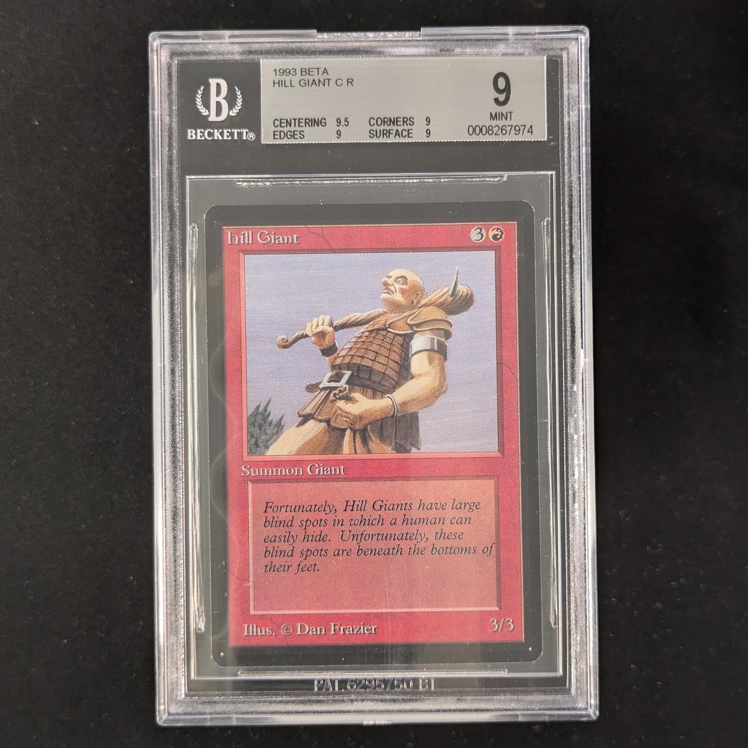 MTG Singles - Hill Giant - Beta - BGS 9 -