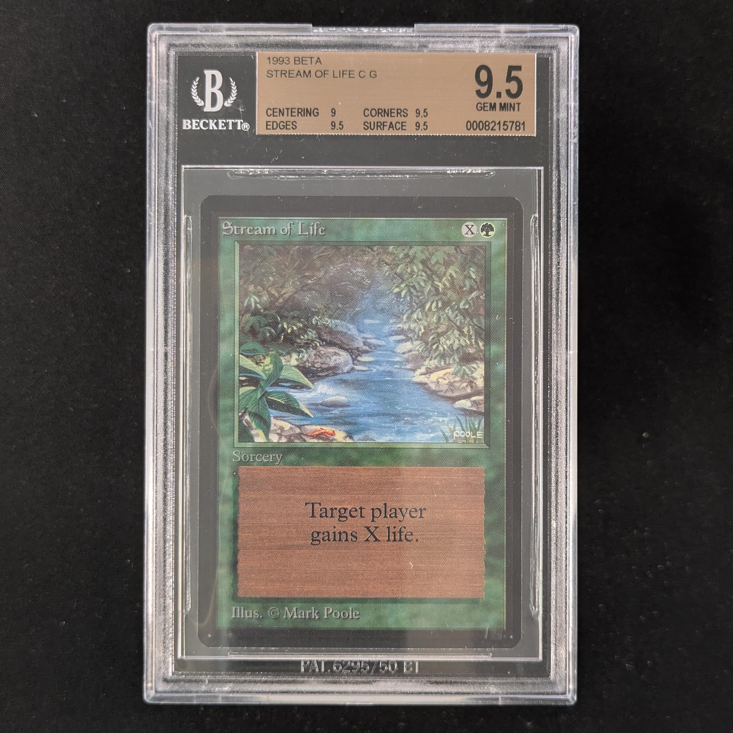 MTG Singles - Stream of Life - Beta - BGS 9 -
