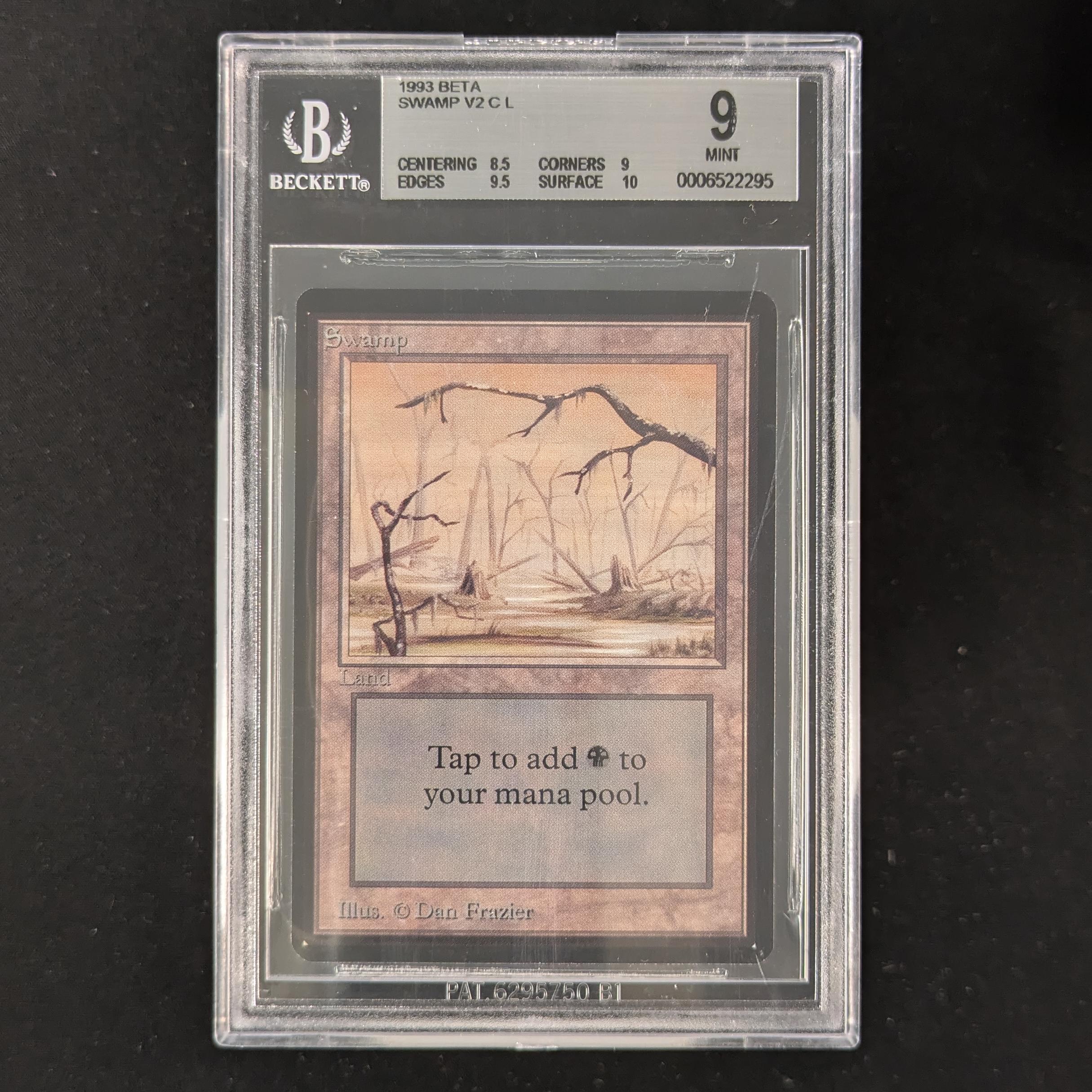 MTG Singles - Swamp (V.2) - Beta - BGS 9 -