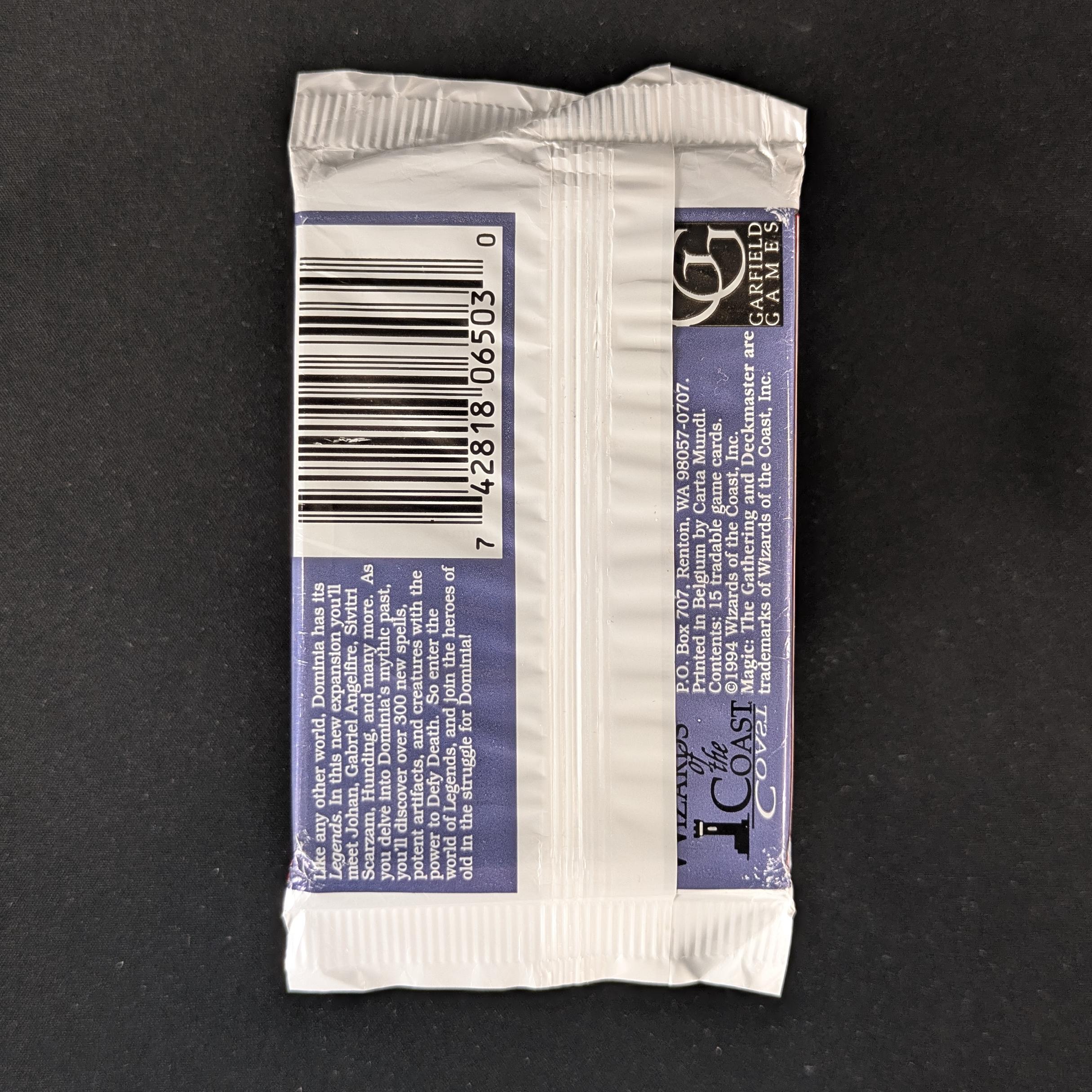 MTG Sealed Product - Legends Booster Pack -